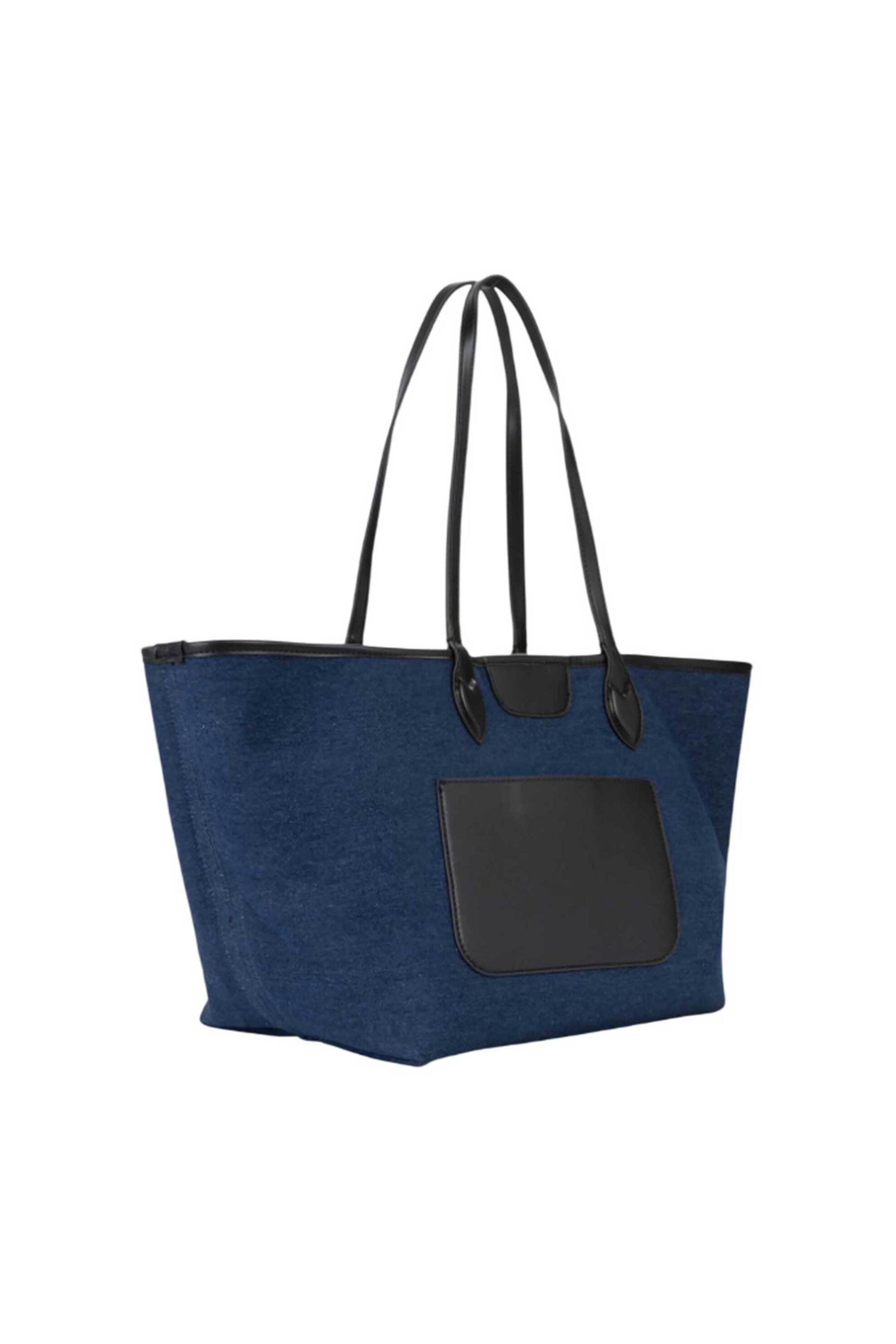 Valentino γυναικεία τσάντα shopper διπλής όψης - 74LVBS9Z501/REV Μπλε Σκούρο