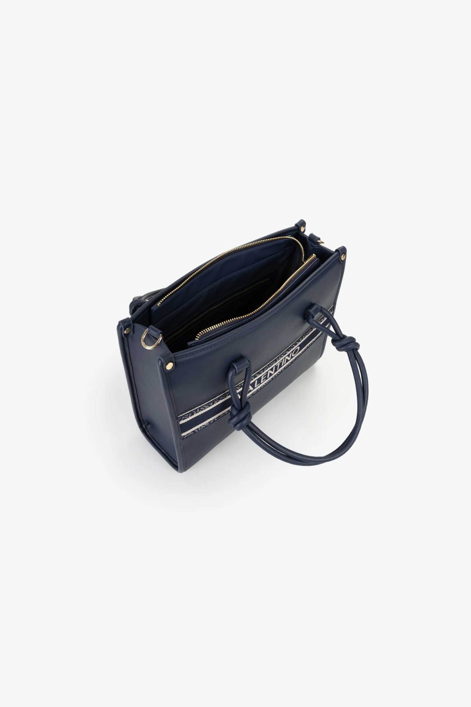 Valentino Γυναικεία Τσάντα Χειρός Aella - 74Lvbs9Zw04 Ael Μπλε Σκούρο