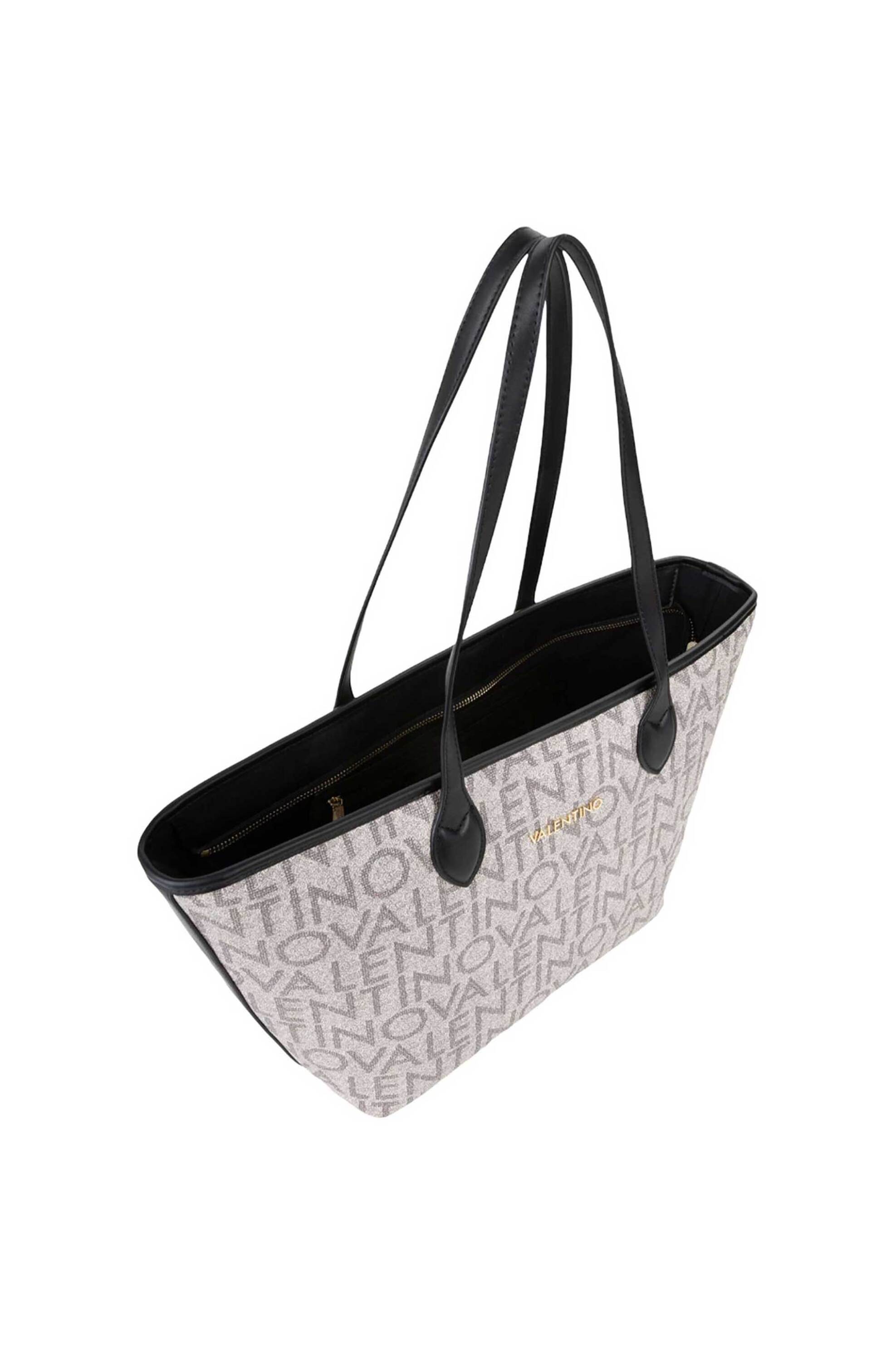 Valentino Γυναικεία Τσάντα Shopper με All-Over Logo - 74Lvbsa1F02 Log Μαύρο