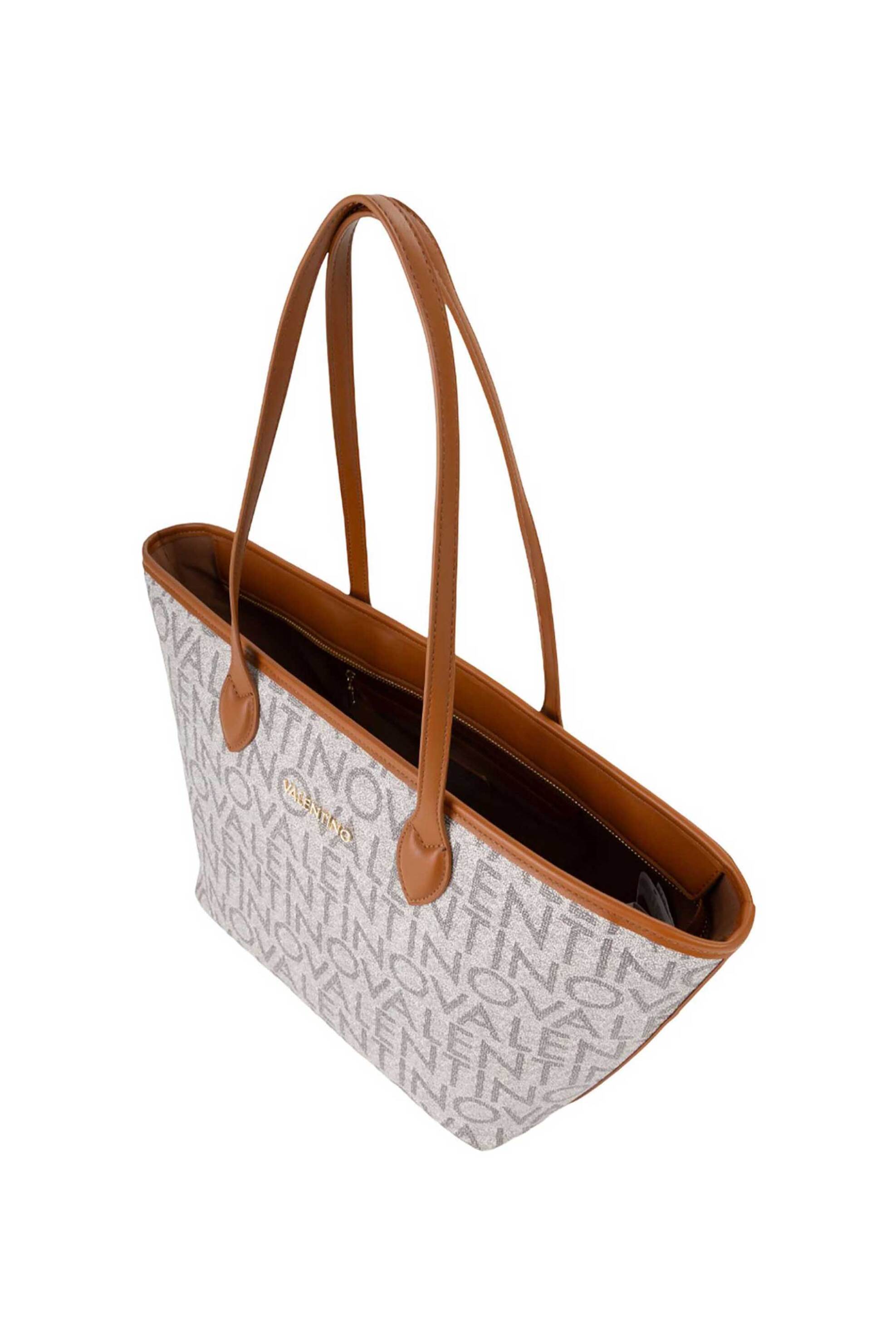 Valentino Γυναικεία Τσάντα Shopper με All-Over Logo - 74Lvbsa1F02 Log Ταμπά