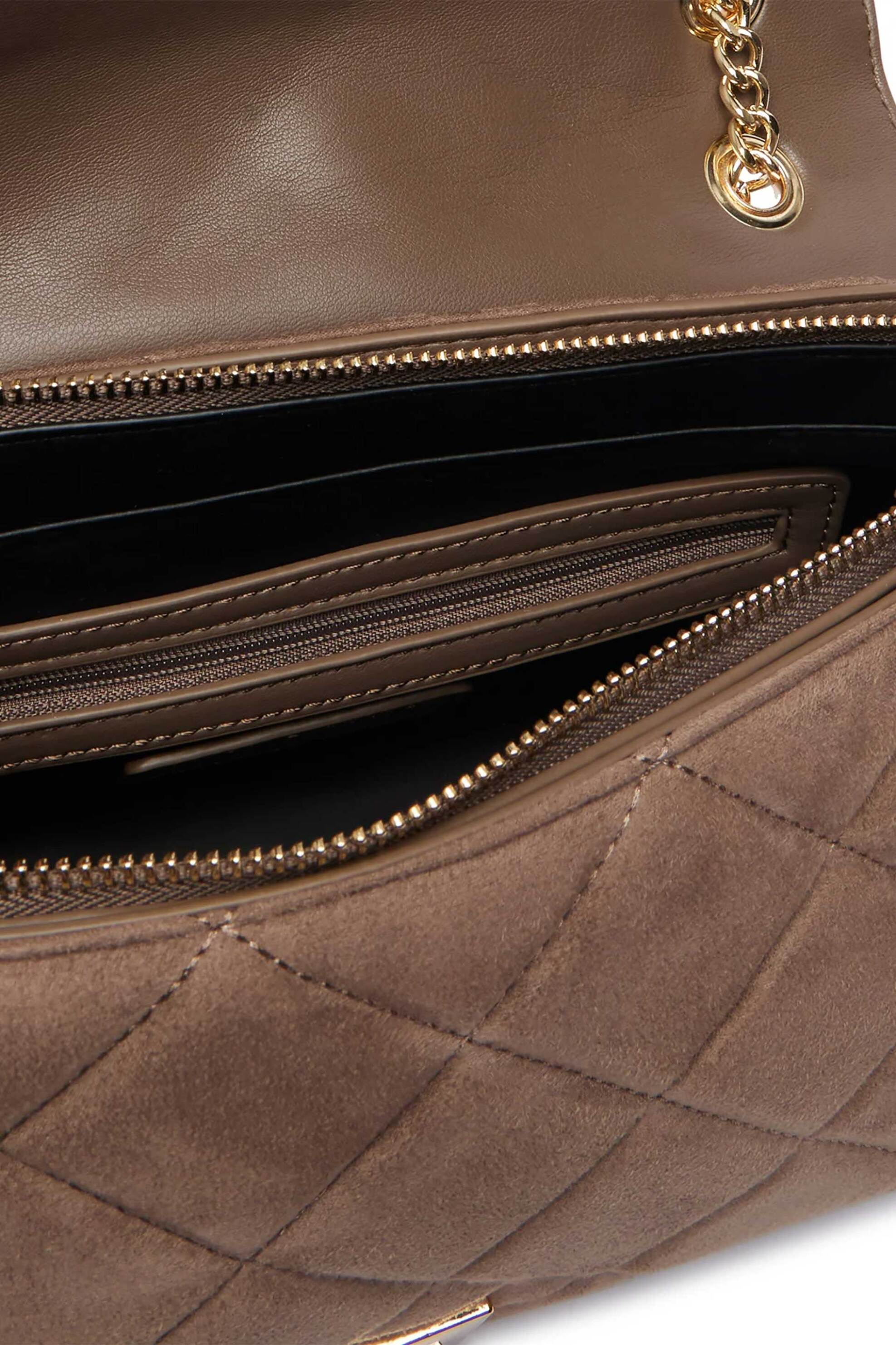 VALENTINO BY MARIO VALENTINO Valentino γυναικεία τσάντα ώμου "Ocarina" - 00MVBSA9B02 OCARINA SUEDE Taupe - 3