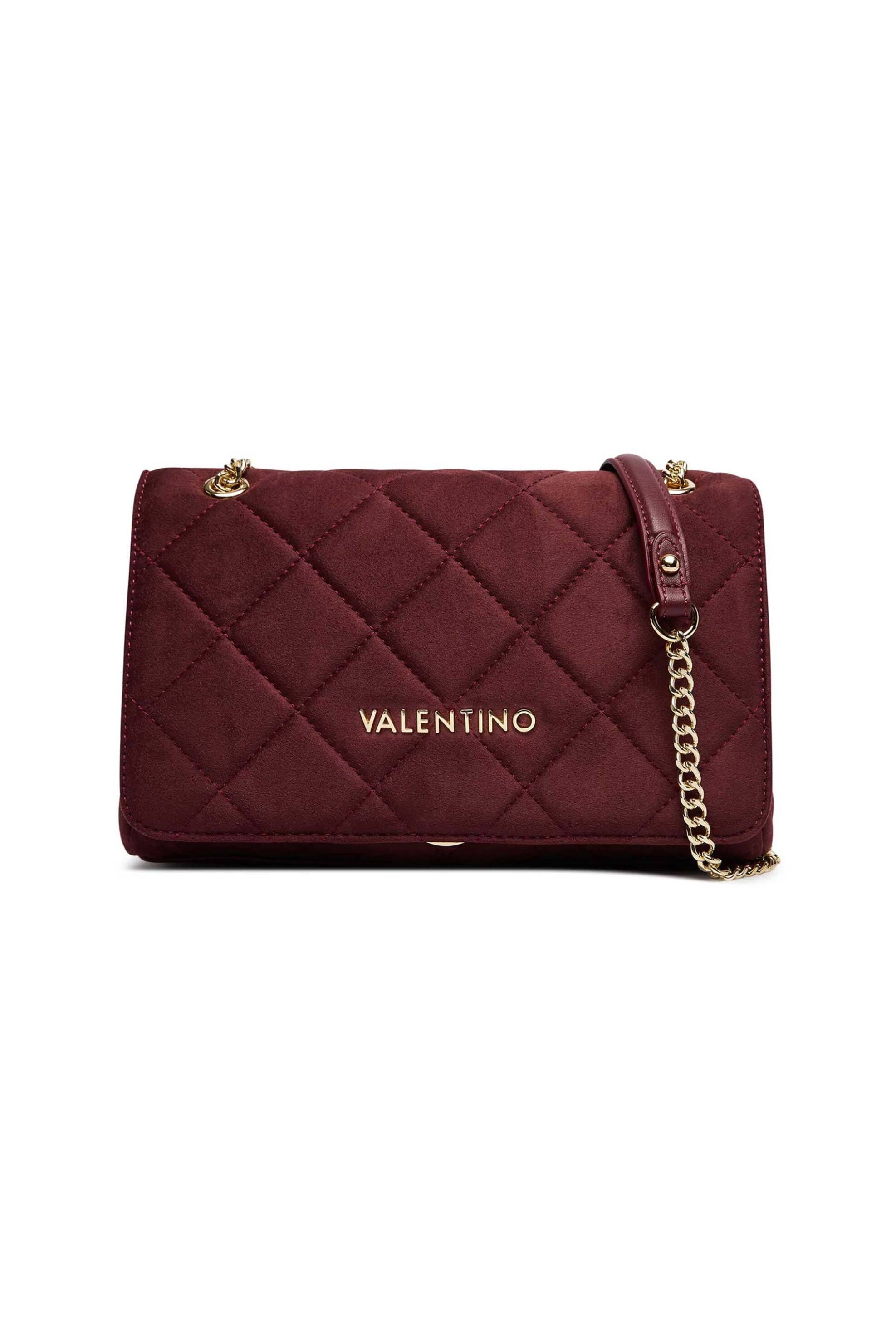 VALENTINO BY MARIO VALENTINO Valentino γυναικεία τσάντα ώμου "Ocarina" - 00MVBSA9B02 OCARINA SUEDE Μπορντό