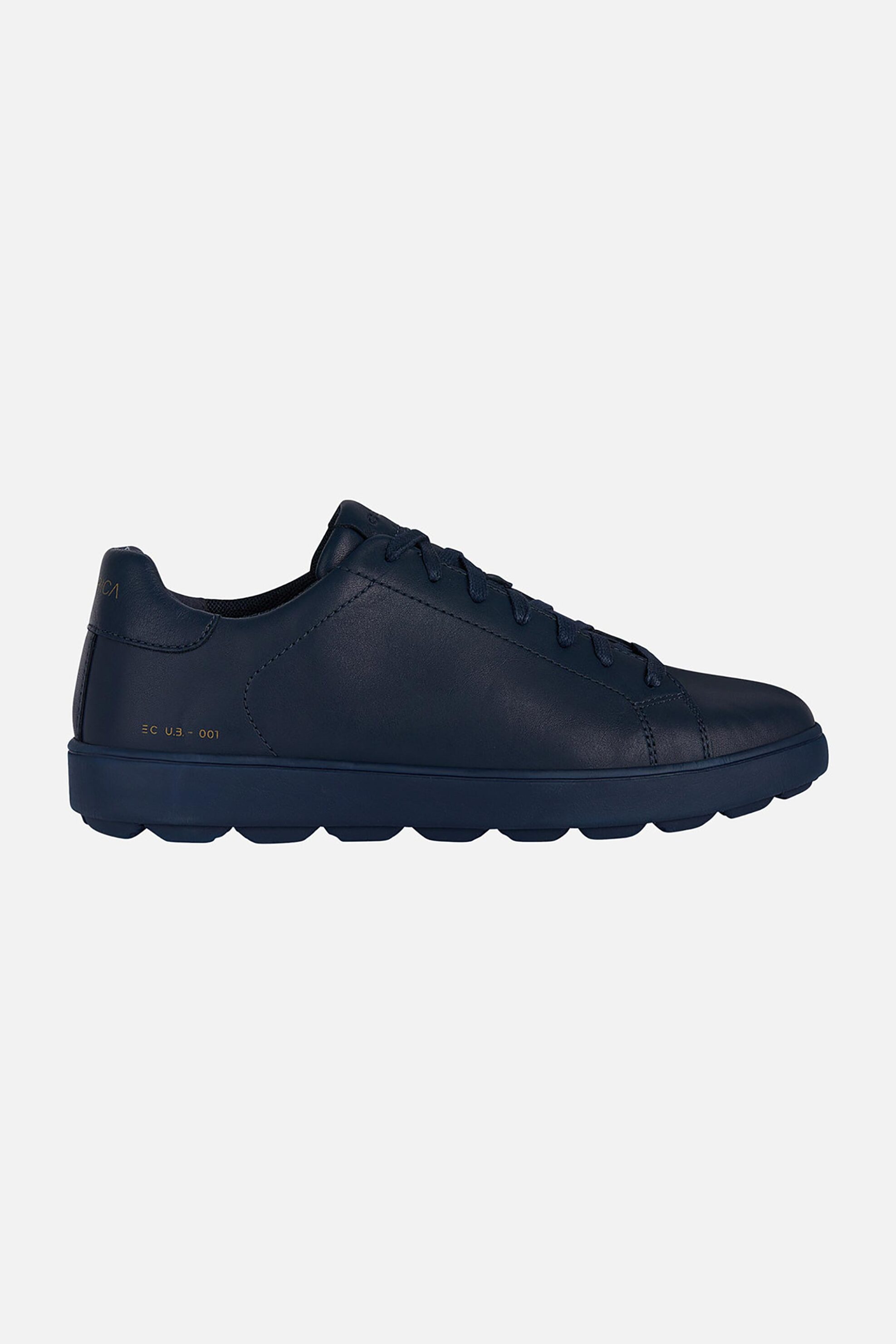 Ανδρική Μόδα > Ανδρικά Παπούτσια > Ανδρικά Sneakers Geox ανδρικά δερμάτινα sneakers "Spherica Ecub-1" - U45GPC00085C4002 Μπλε Σκούρο