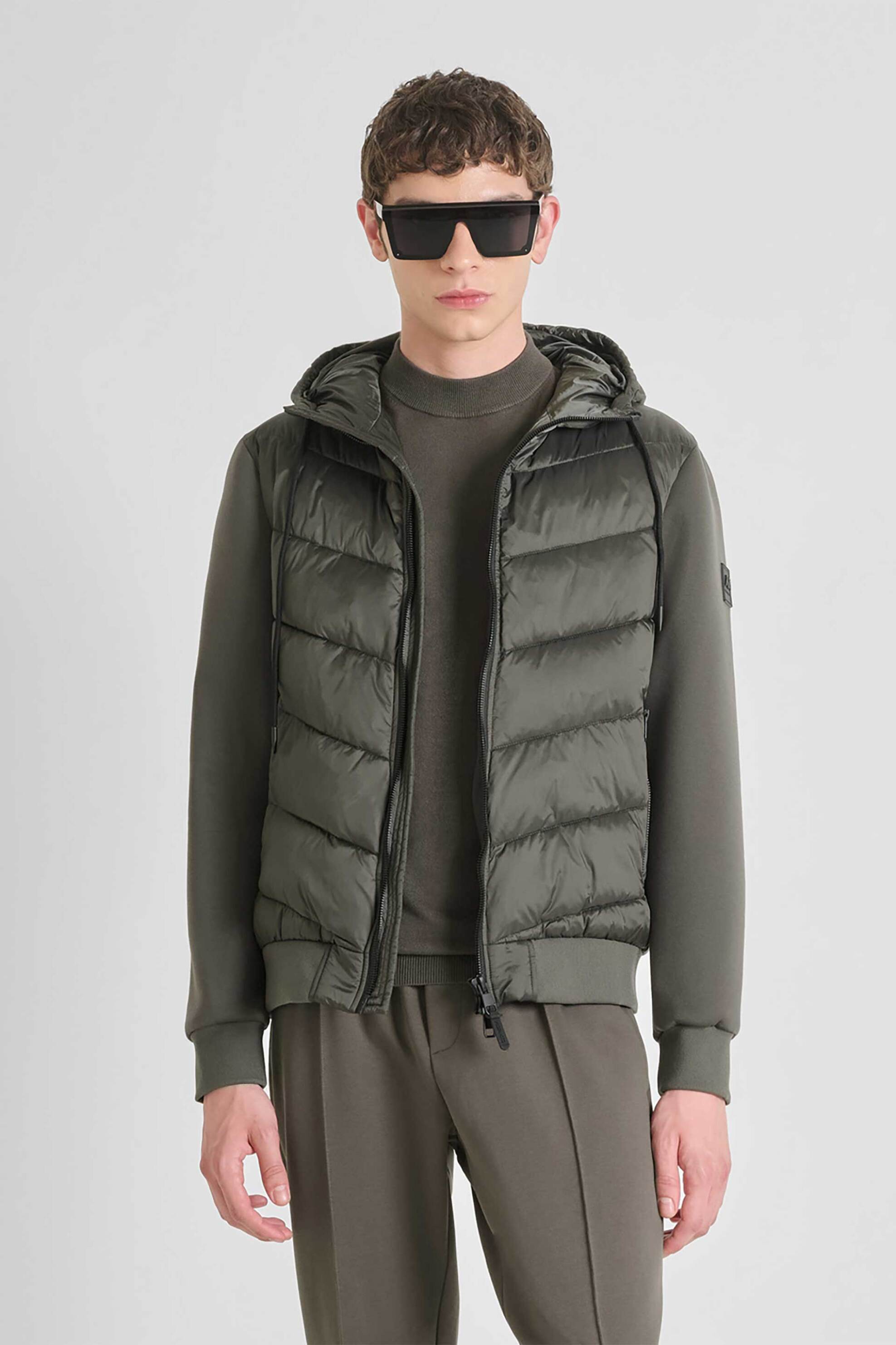 Antony Morato ανδρικό jacket με καπιτονέ σχέδιο - CO00948FA600275 Χακί φωτογραφία