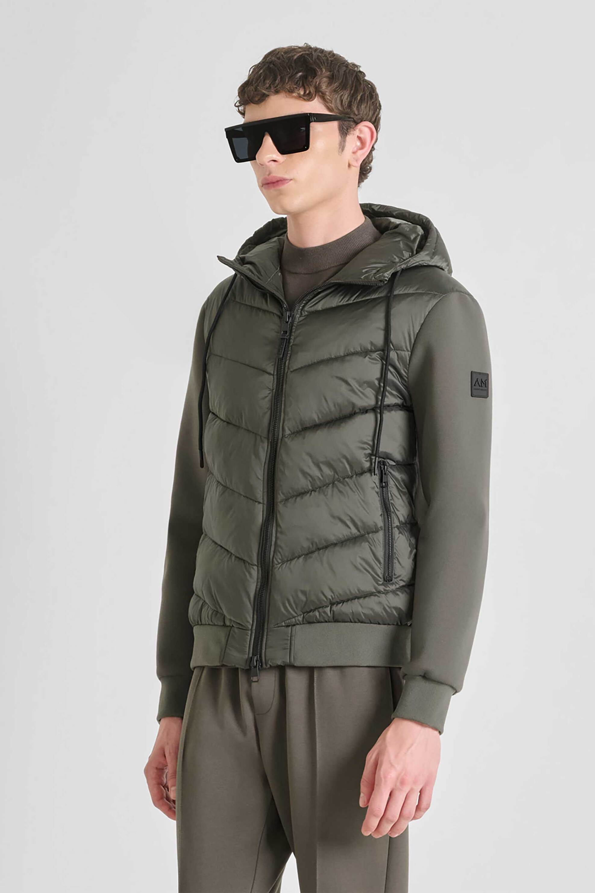 Antony Morato ανδρικό jacket με καπιτονέ σχέδιο - CO00948FA600275 Χακί φωτογραφία