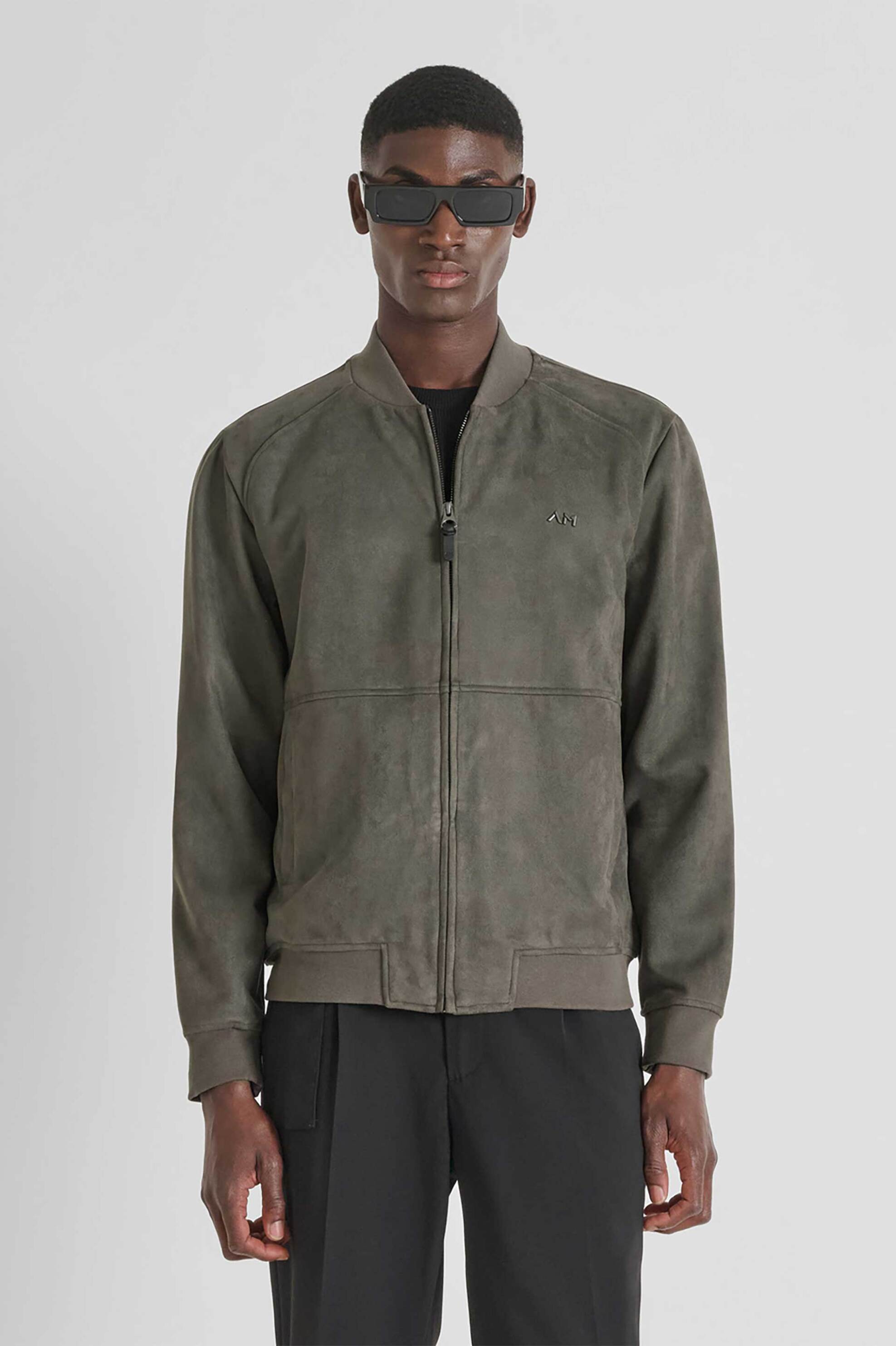 ANTONY MORATO Antony Morato ανδρικό bomber jacket από faux suede Regular Fit - FL01089FA150207 Χακί