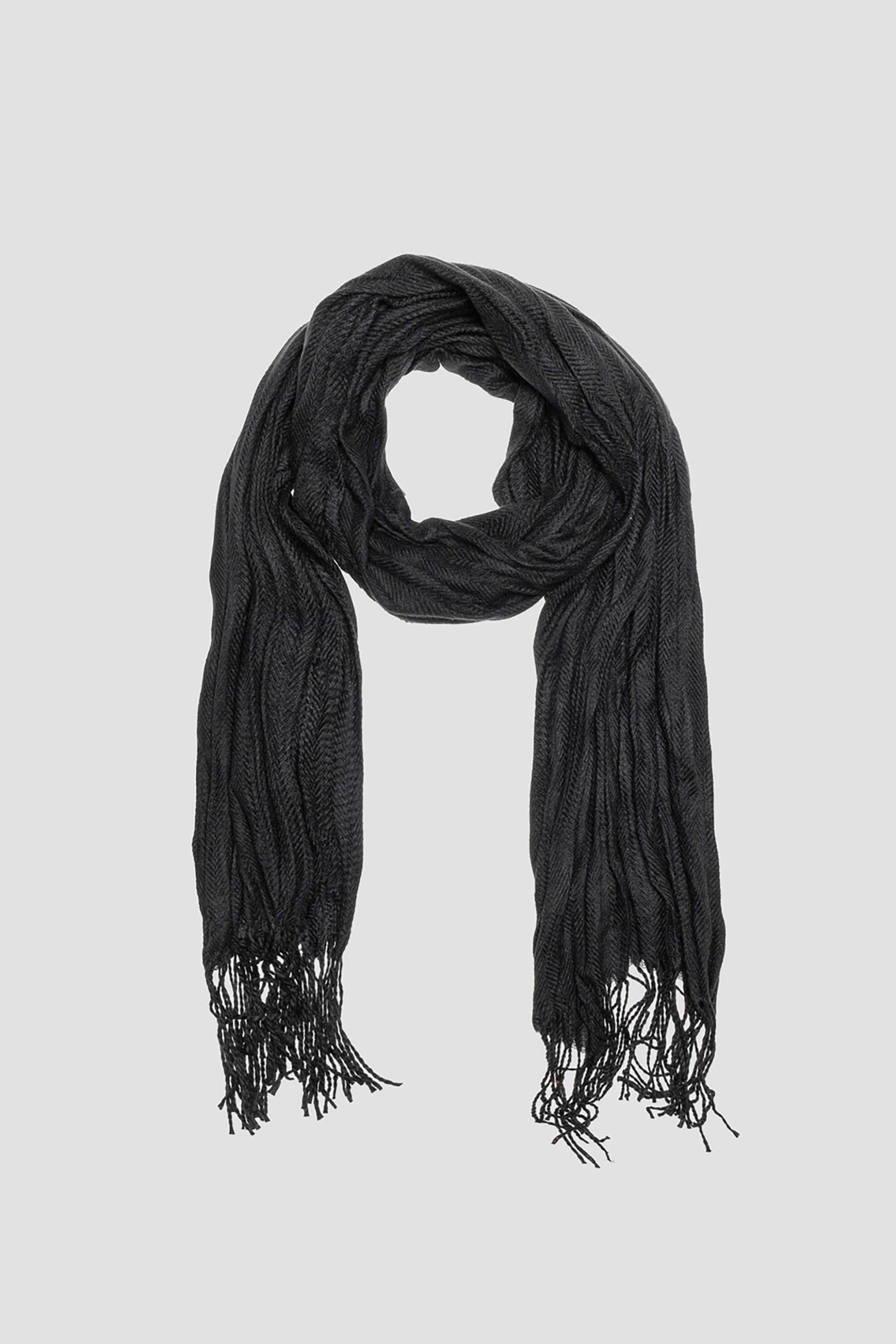 ANTONY MORATO Antony Morato ανδρικό φουλάρι με κρόσσια - SC00376AF040001 Μαύρο