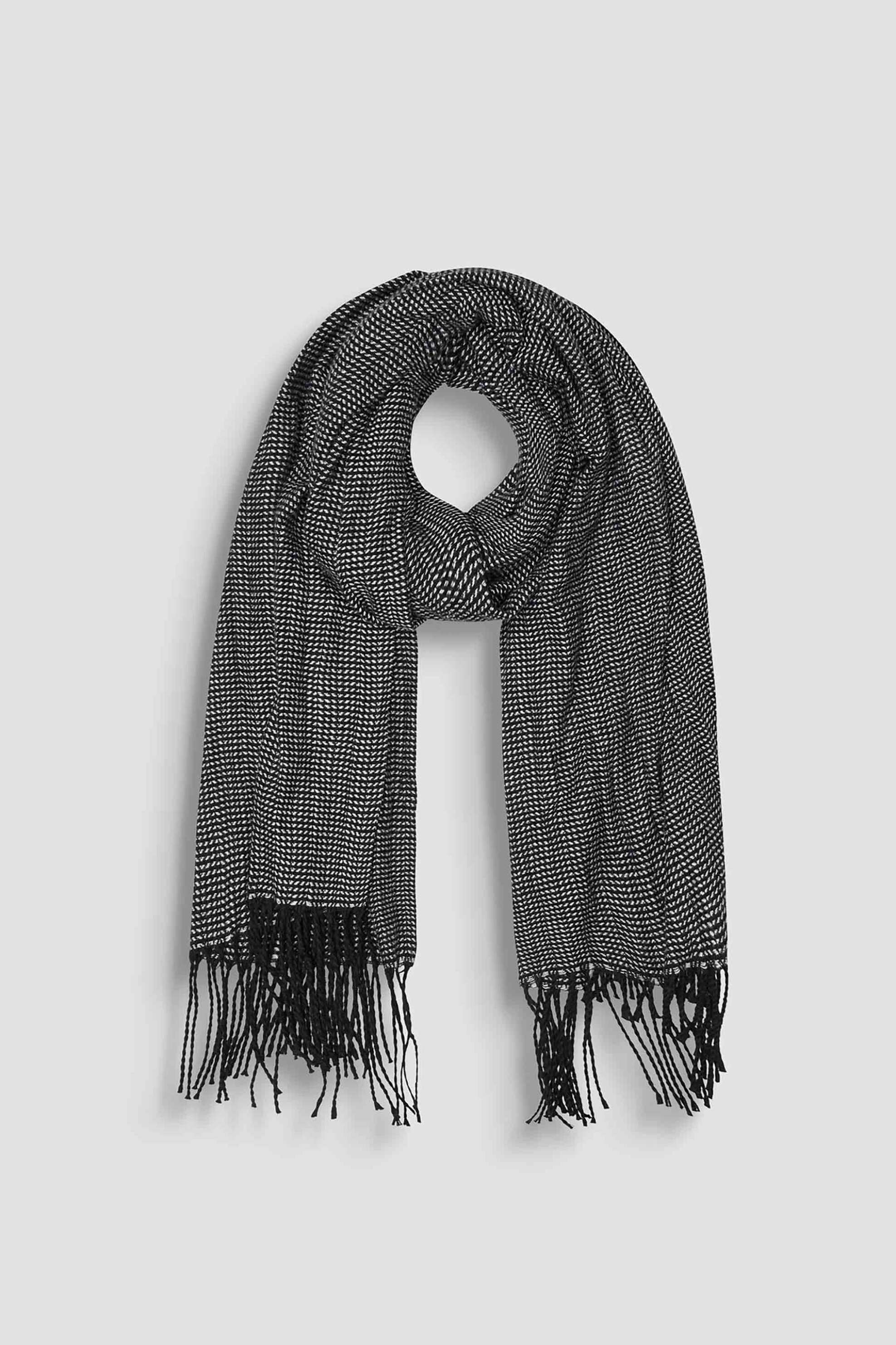 ANTONY MORATO Antony Morato ανδρικό φουλάρι καρό με κρόσσια - SC00386AF040001 Μαύρο