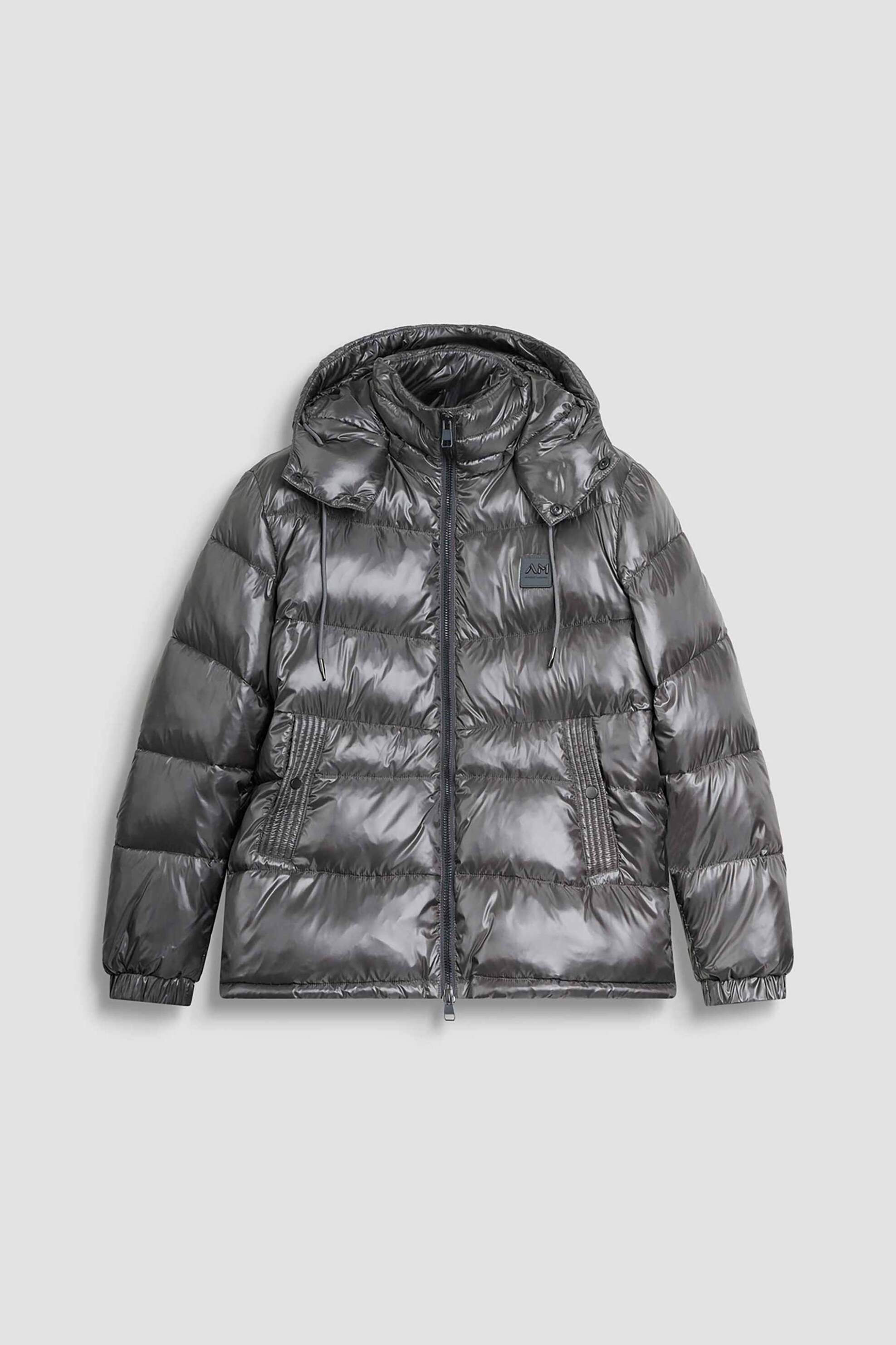 ANTONY MORATO Antony Morato ανδρικό μπουφάν καπιτονέ με logo patch - CO00968FA600272 Ανθρακί