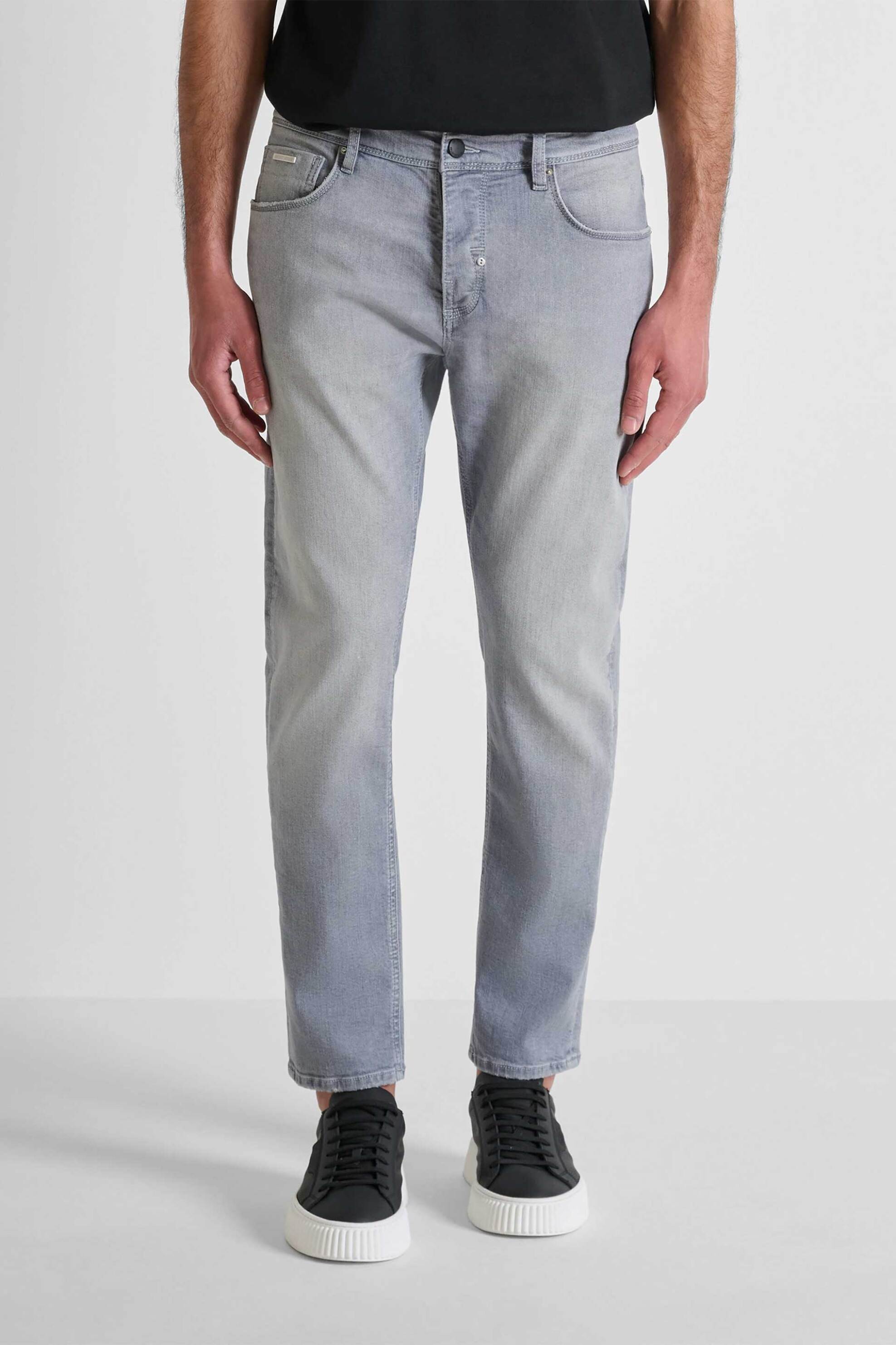 Antony Morato ανδρικό τζιν παντελόνι πεντάτσεπο Slim Fit "Argon" - DT26475640W2220 Γκρι Ανοιχτό