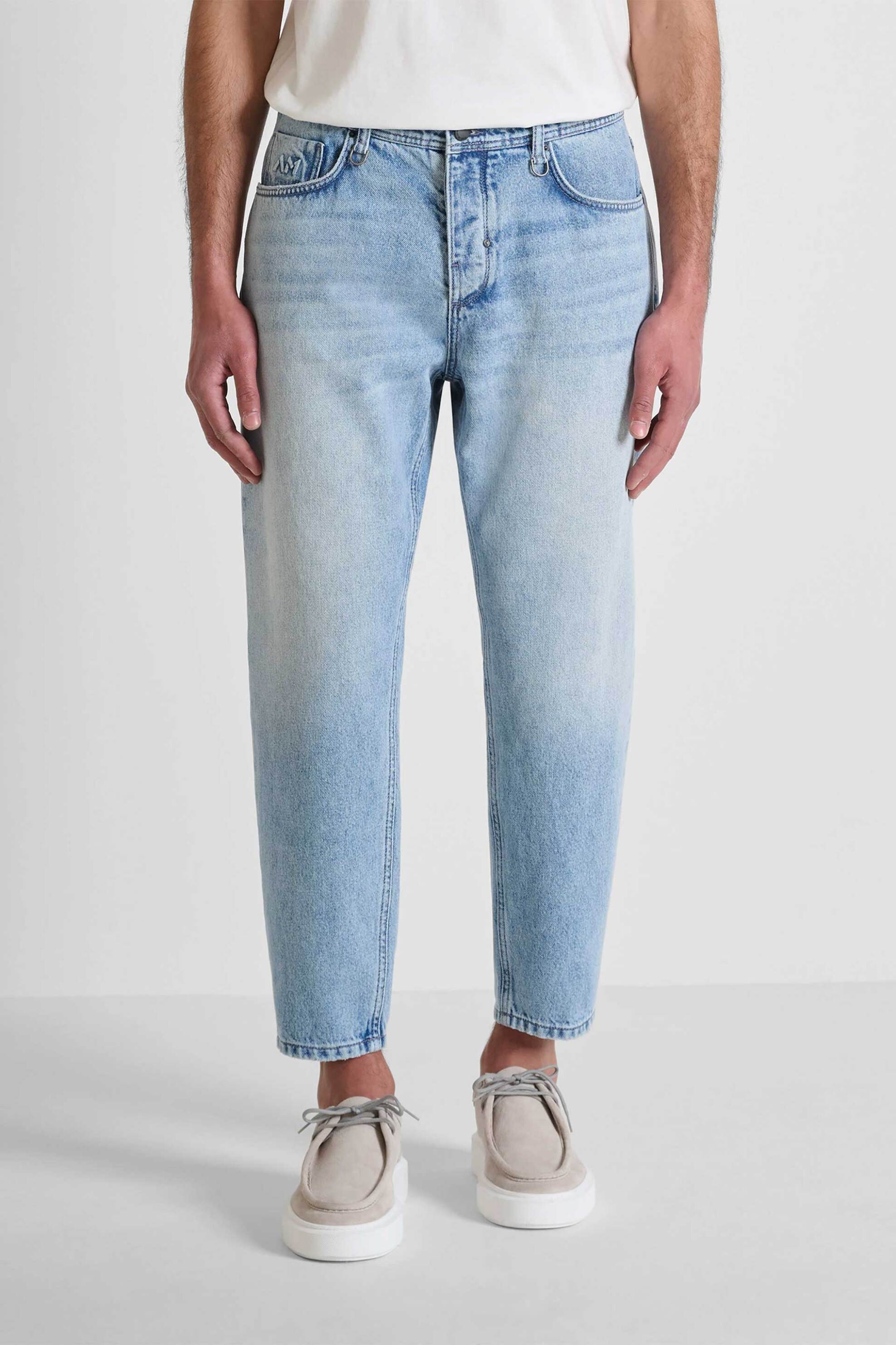 Antony Morato ανδρικό τζιν παντελόνι πεντάτσεπο Baggy Fit "Doris" - DT29170166W2253 Denim Blue Ανοιχτό