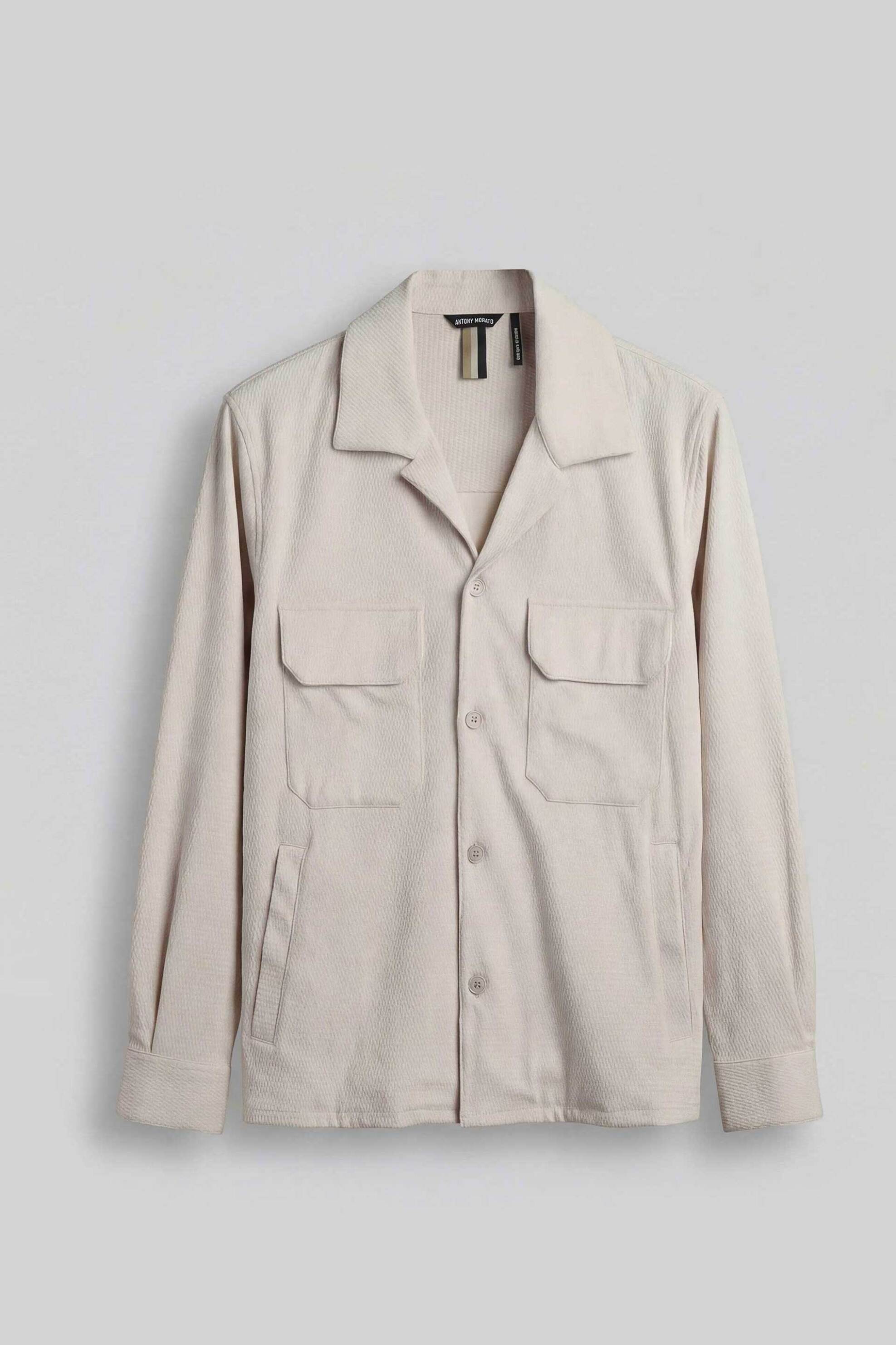 ANTONY MORATO Antony Morato ανδρικό overshirt με πολλαπλές τσέπες Regular Straight Fit - SL00785150229 Μπεζ