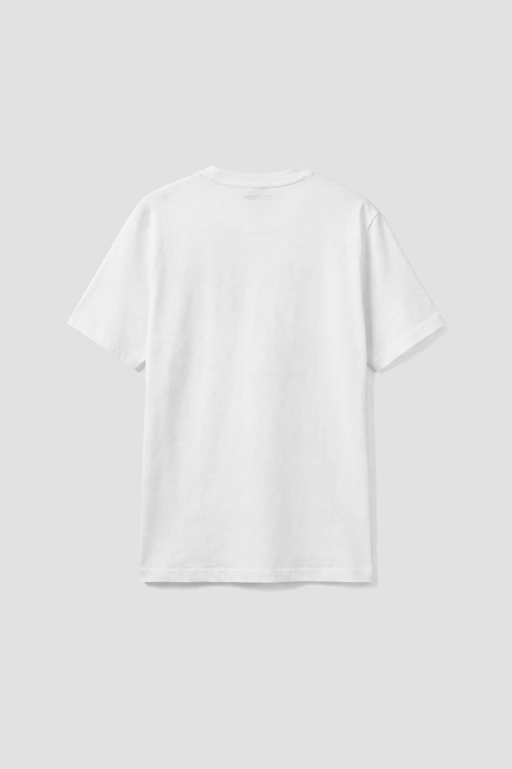Antony Morato Ανδρικό T-Shirt με Ανάγλυφο Print Regular Fit - Ks02635Fa100240 Υπόλευκο