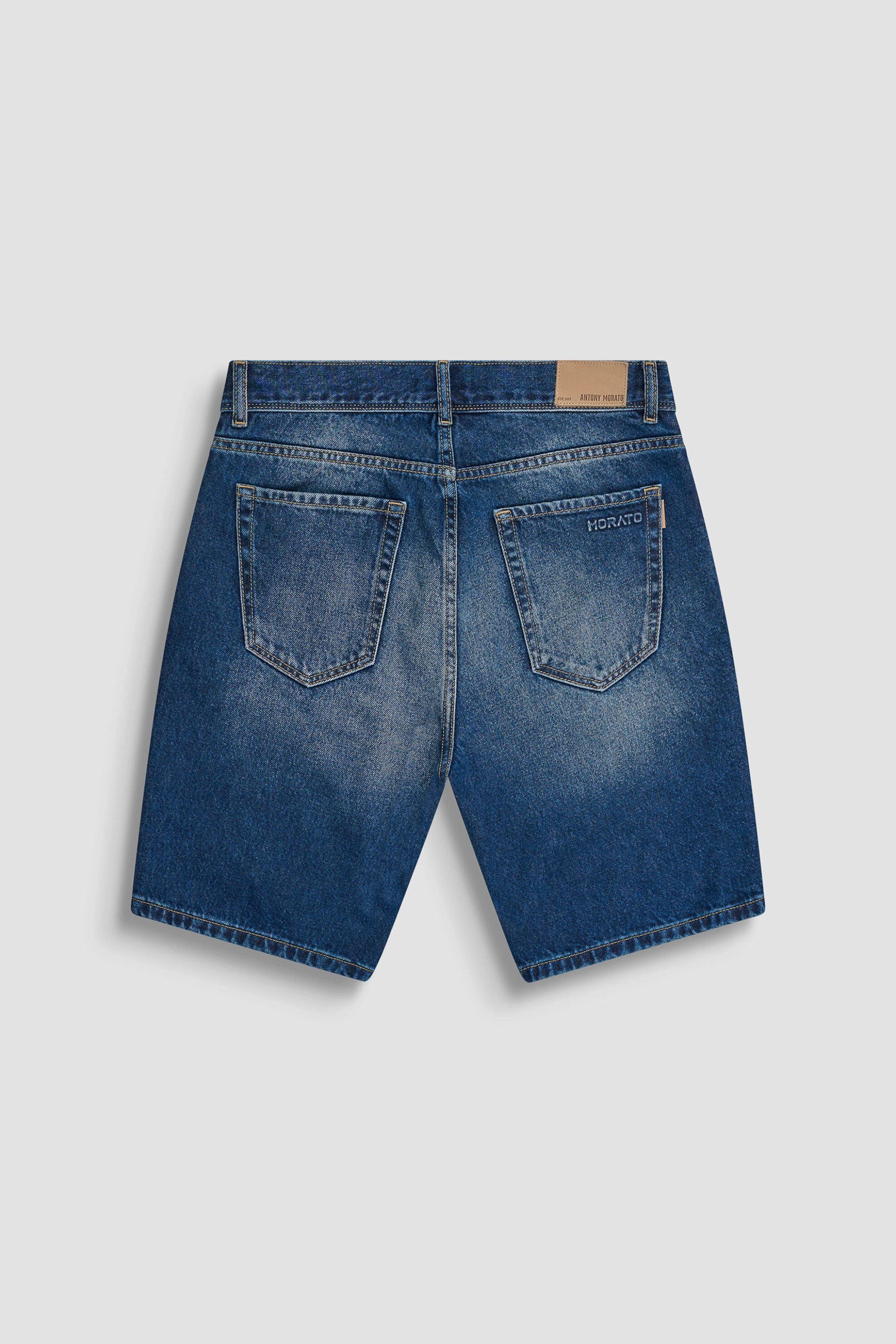 Antony Morato Ανδρική Denim Βερμούδα Πεντάτσεπη Slim Fit - Ds07670169W2256 Blue