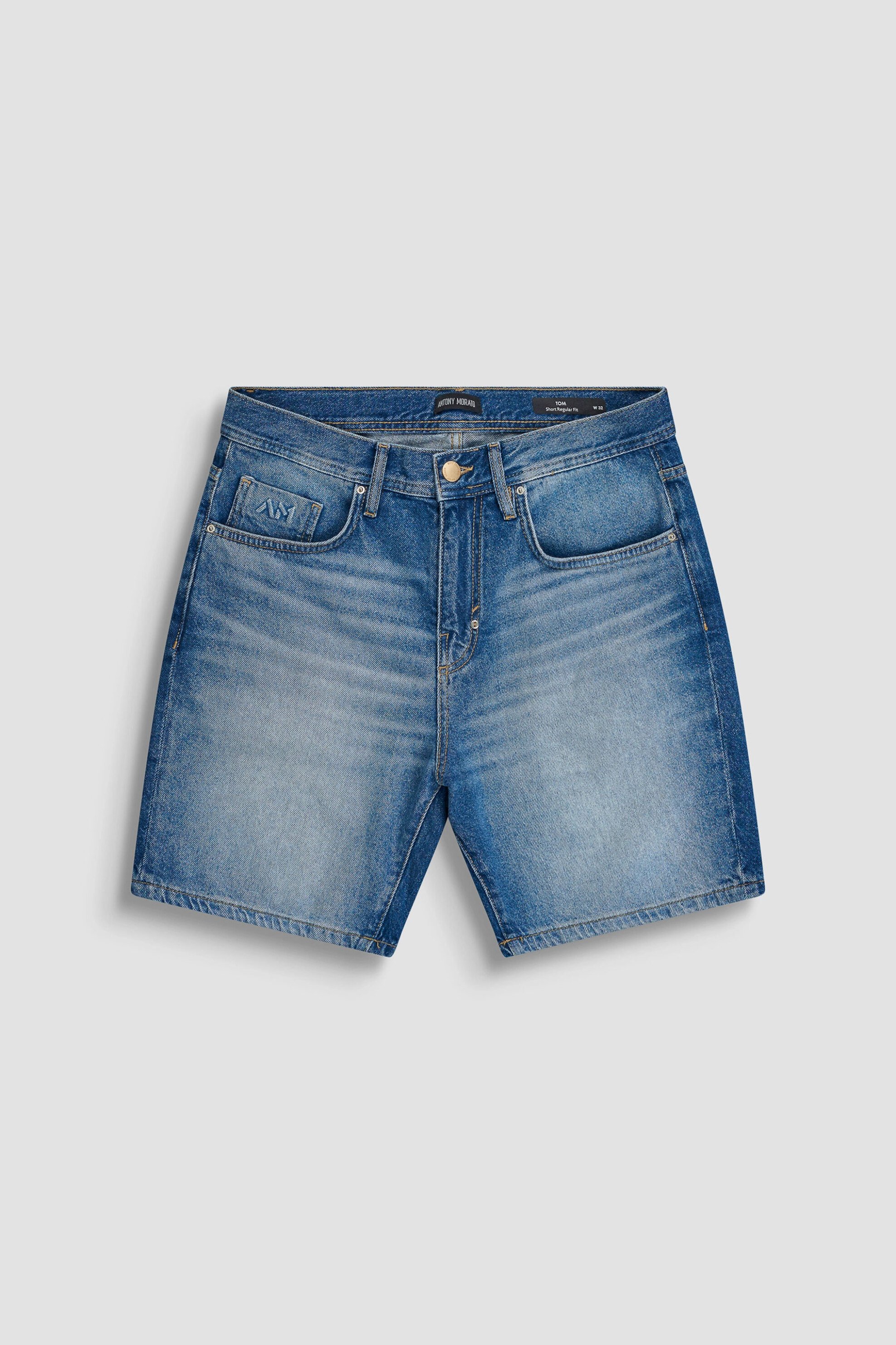 Antony Morato ανδρική denim βερμούδα πεντάτσεπη Regular Fit - DS08470135W2264 Denim Blue