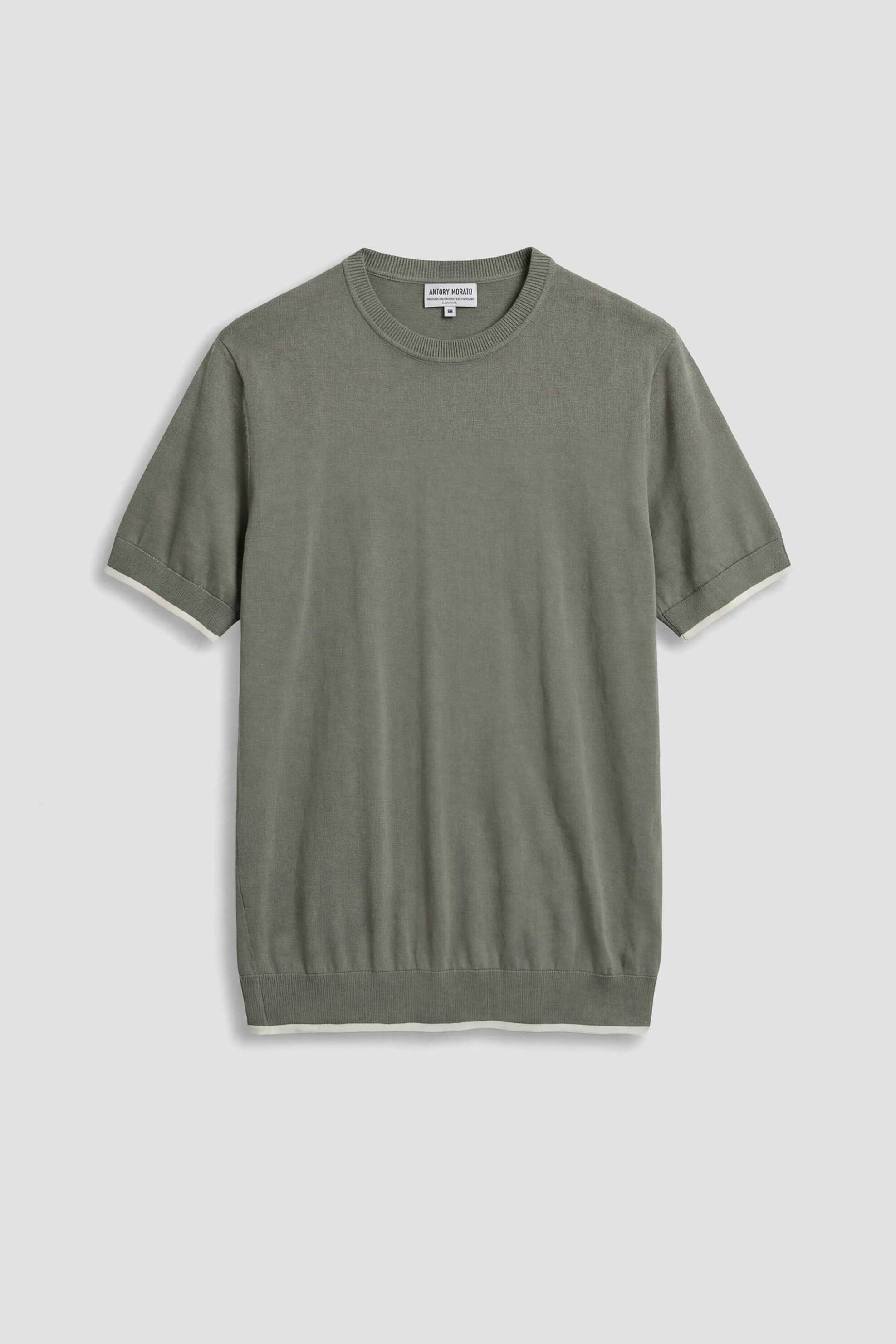 Antony Morato Ανδρική Πλεκτή Μπλούζα Μονόχρωμη Regular Fit - Sw01602Ya100073 Λαδί