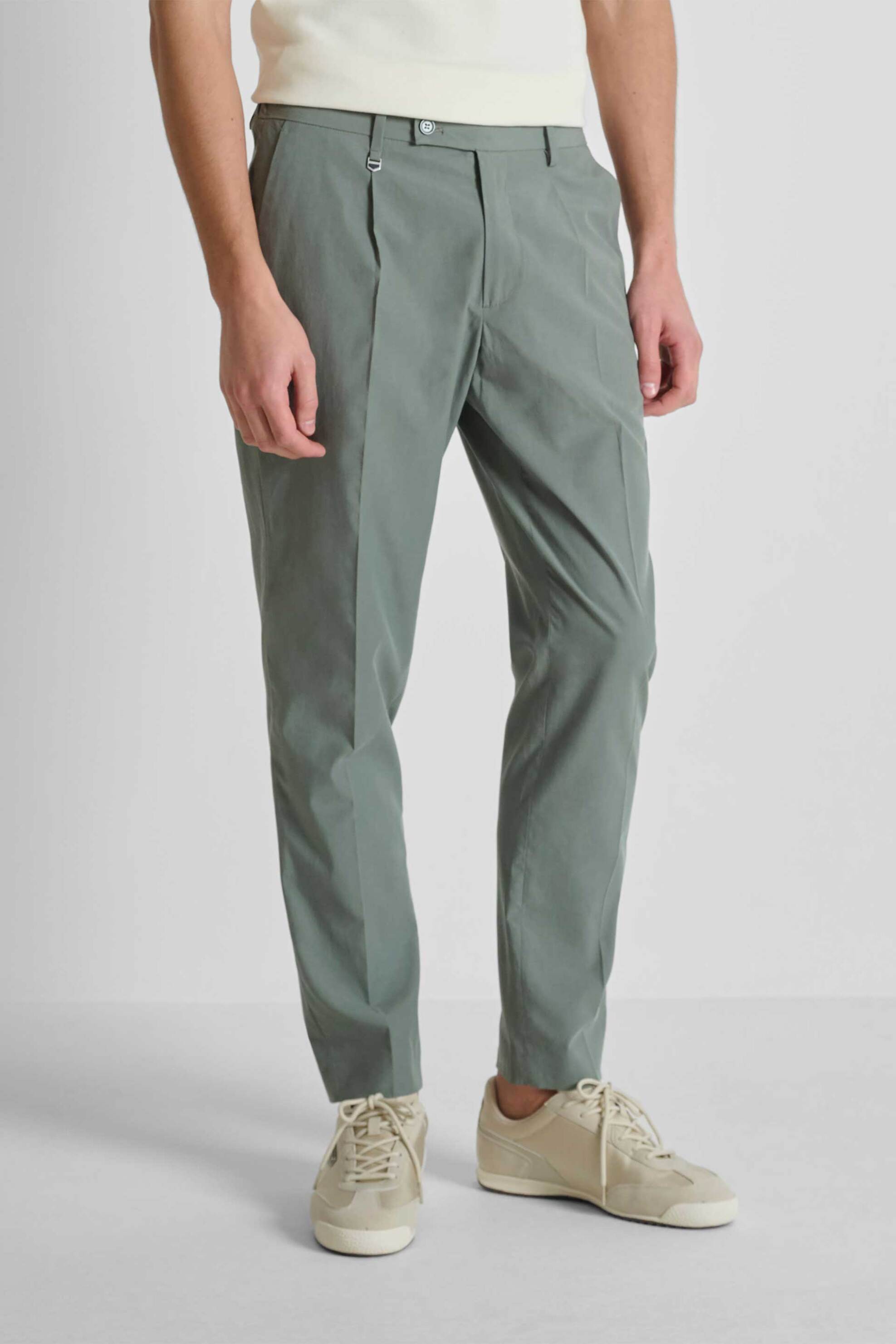 Antony Morato ανδρικό παντελόνι μονόχρωμο Regular Fit "Luis" - TR00715FA800210 Λαδί