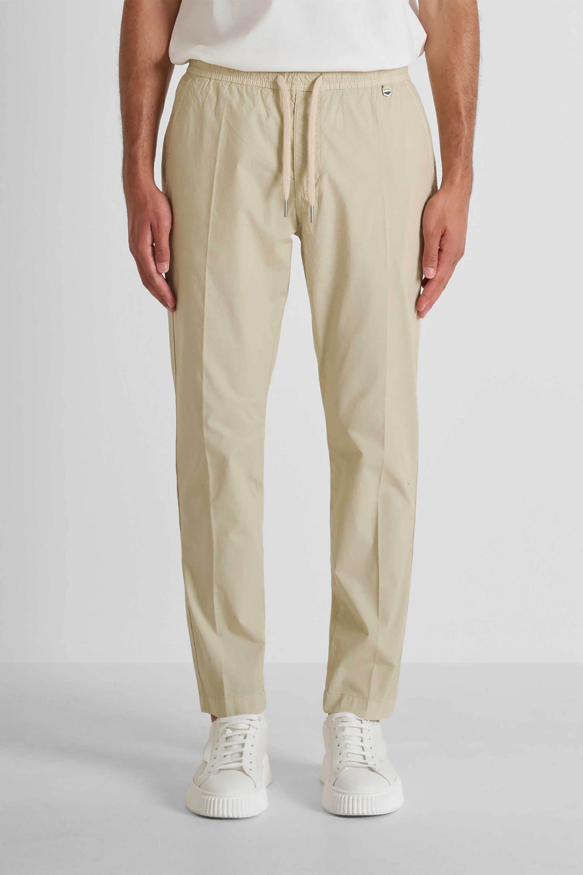 Antony Morato ανδρικό παντελόνι με ελαστική μέση Slim Fit "Salem" - TR00787FA900138 Μπεζ
