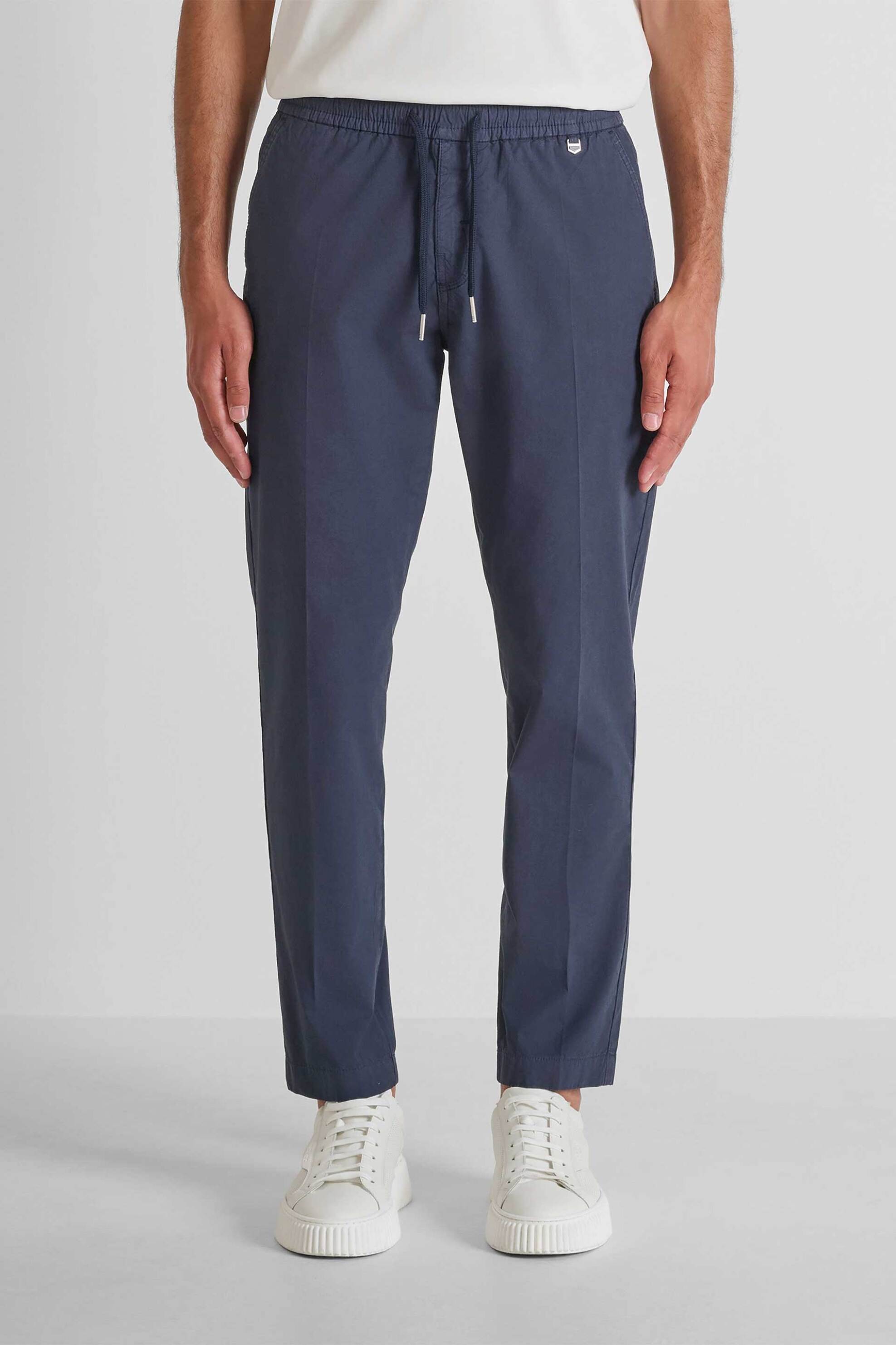 Antony Morato ανδρικό παντελόνι με ελαστική μέση Slim Fit "Salem" - TR00787FA900138 Μπλε Σκούρο