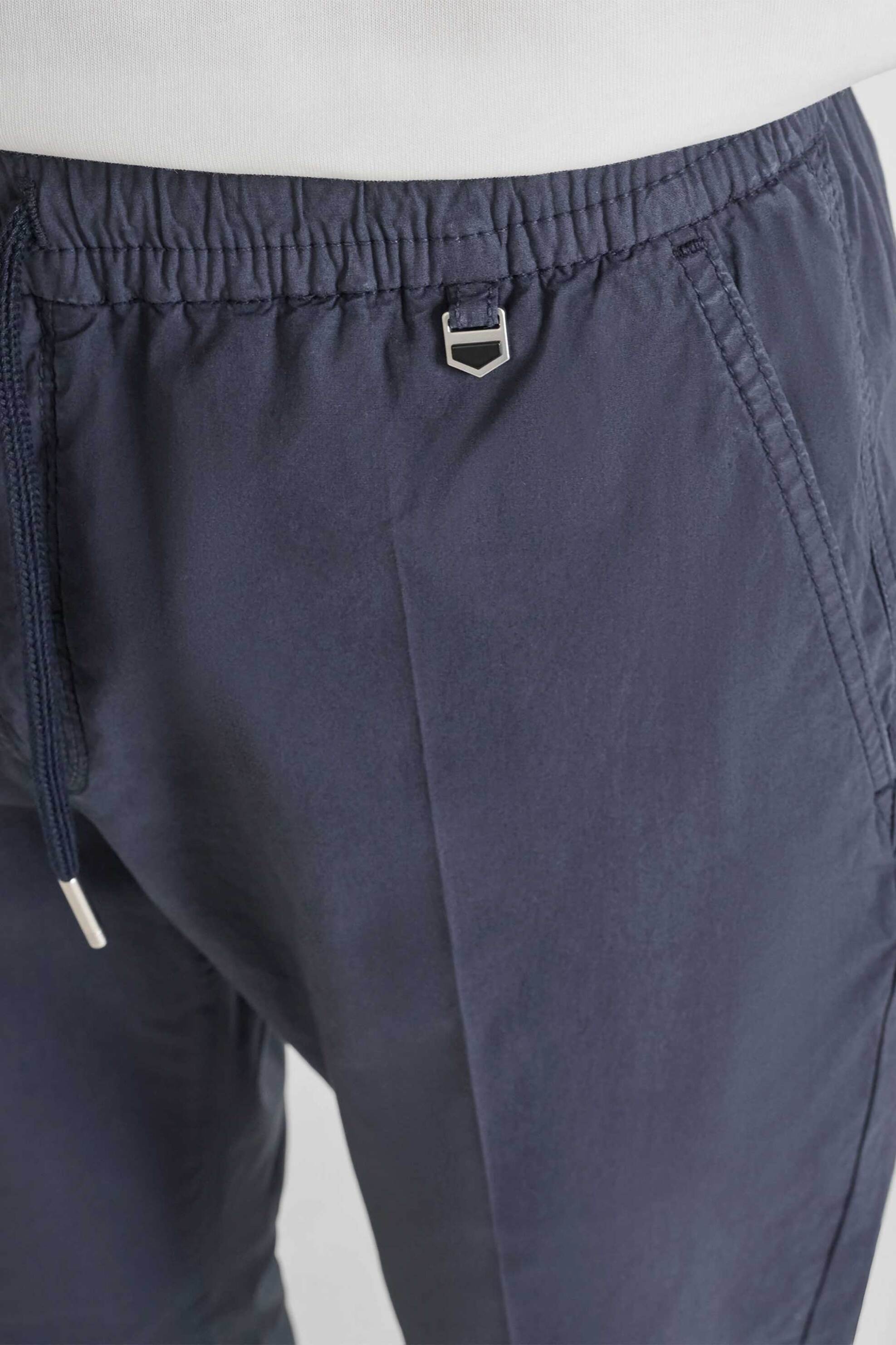 Antony Morato Ανδρικό Παντελόνι με Ελαστική Μέση Slim Fit Salem - Tr00787Fa900138 Μπλε Σκούρο