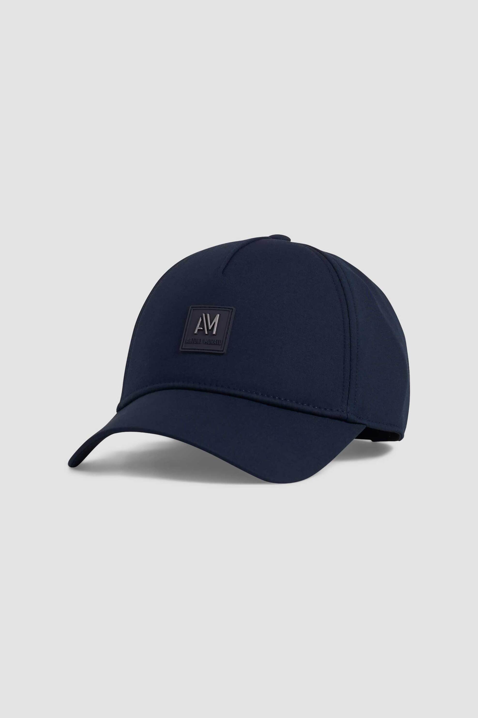 Antony Morato ανδρικό καπέλο jockey με monogram patch - HA00402FA800184 Μπλε Σκούρο