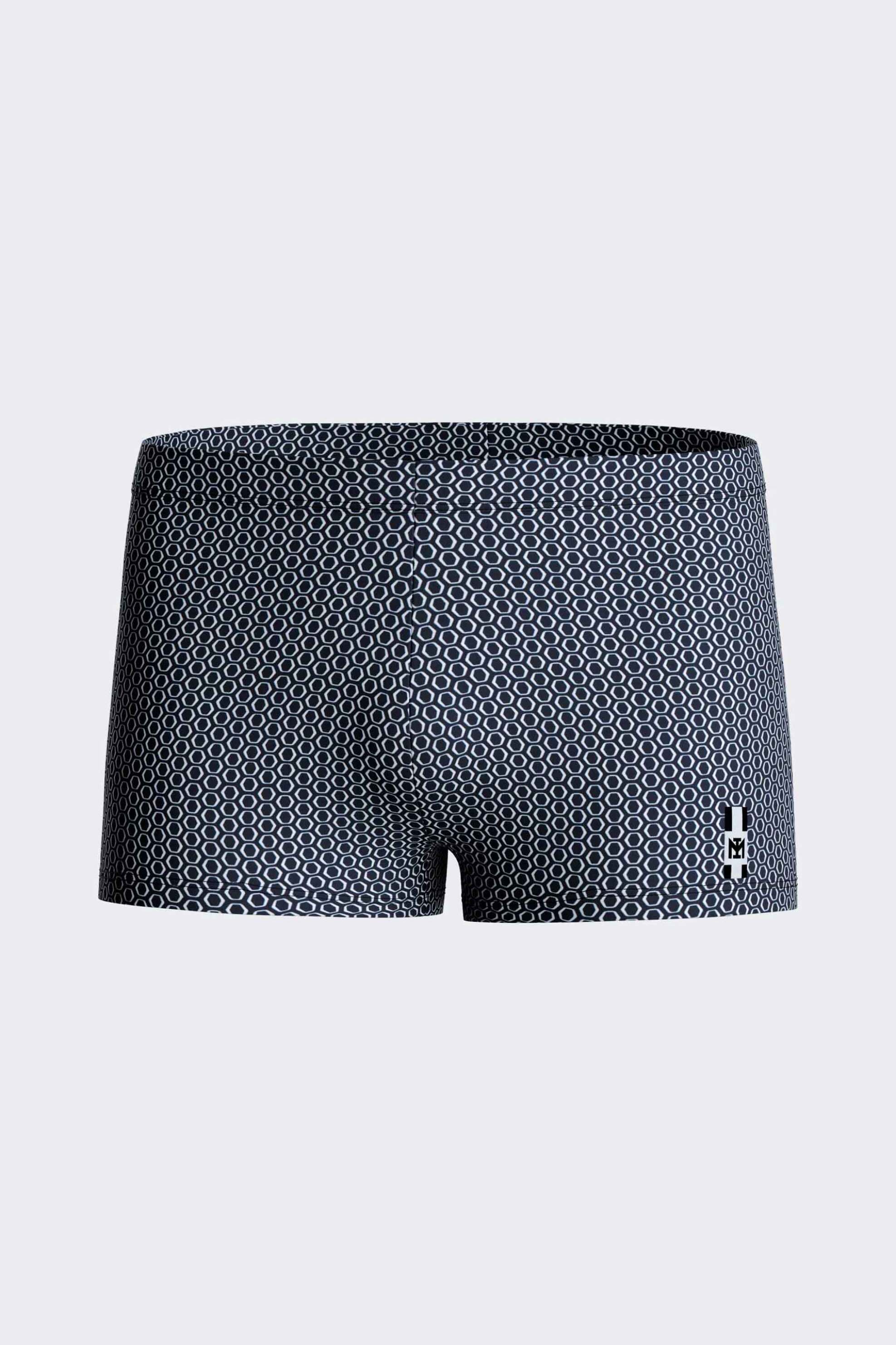 IMPETUS Impetus ανδρικό μαγιό boxer ελαστικό με geometrical print και λογότυπο - IMP-IM1923N2100 -125 Μπλε Σκούρο