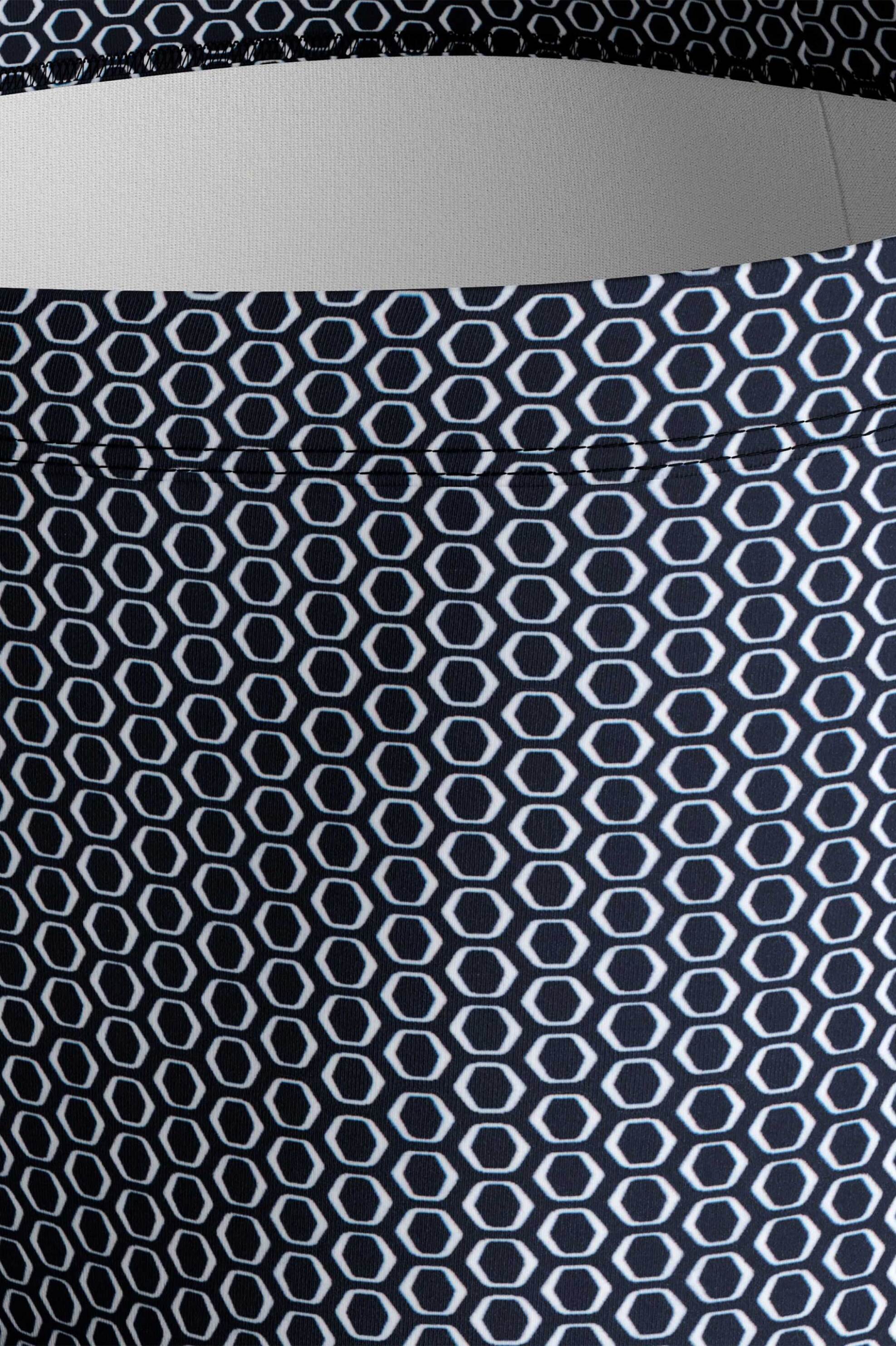 Impetus ανδρικό μαγιό boxer ελαστικό με geometrical print και λογότυπο - IMP-IM1923N2100 -125 Μπλε Σκούρο φωτογραφία