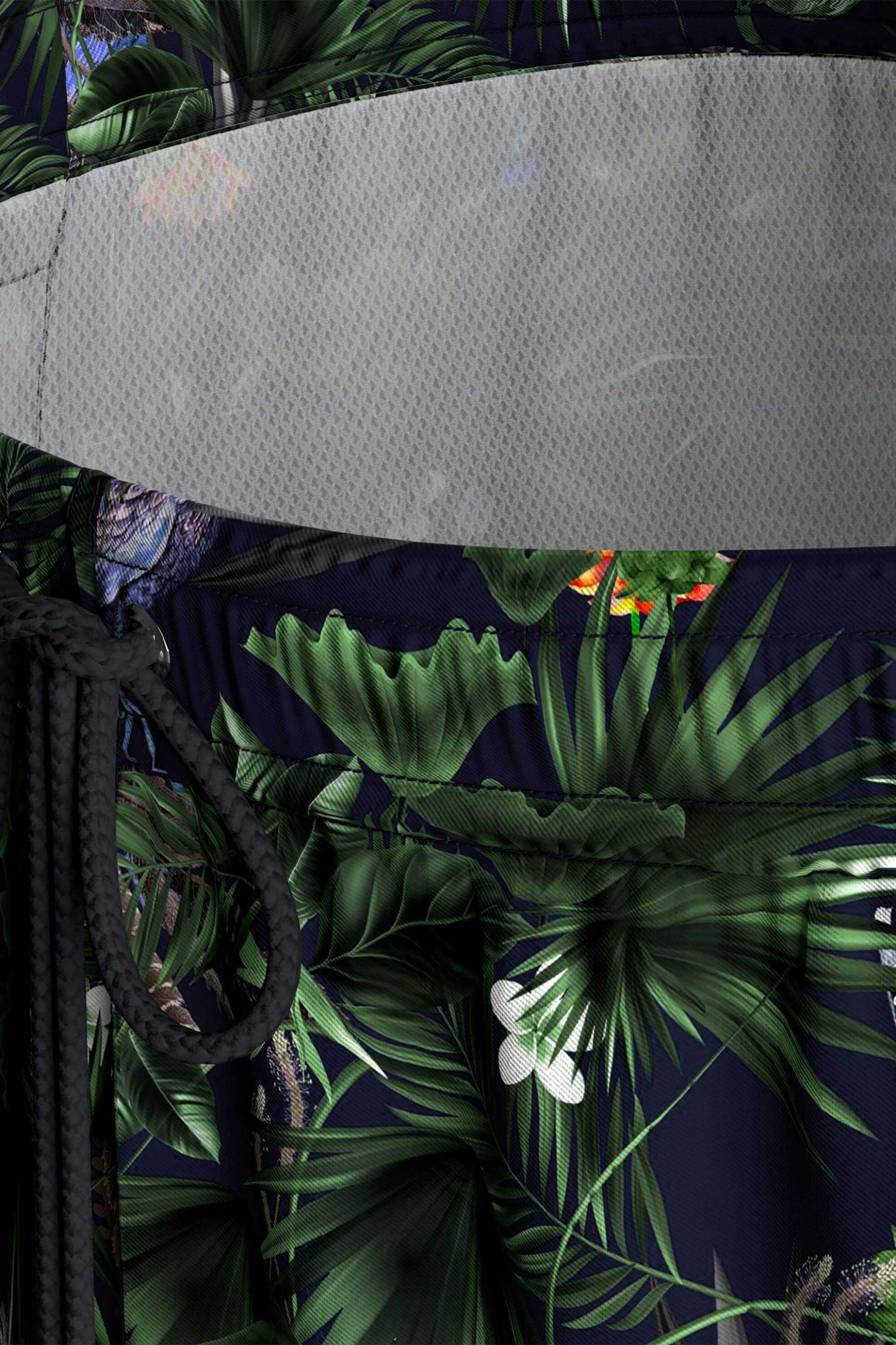 Impetus ανδρικό μαγιό σορτς με tropical print και λογότυπο - IMP-IM1943N2900-125 Πράσινο Σκούρο φωτογραφία
