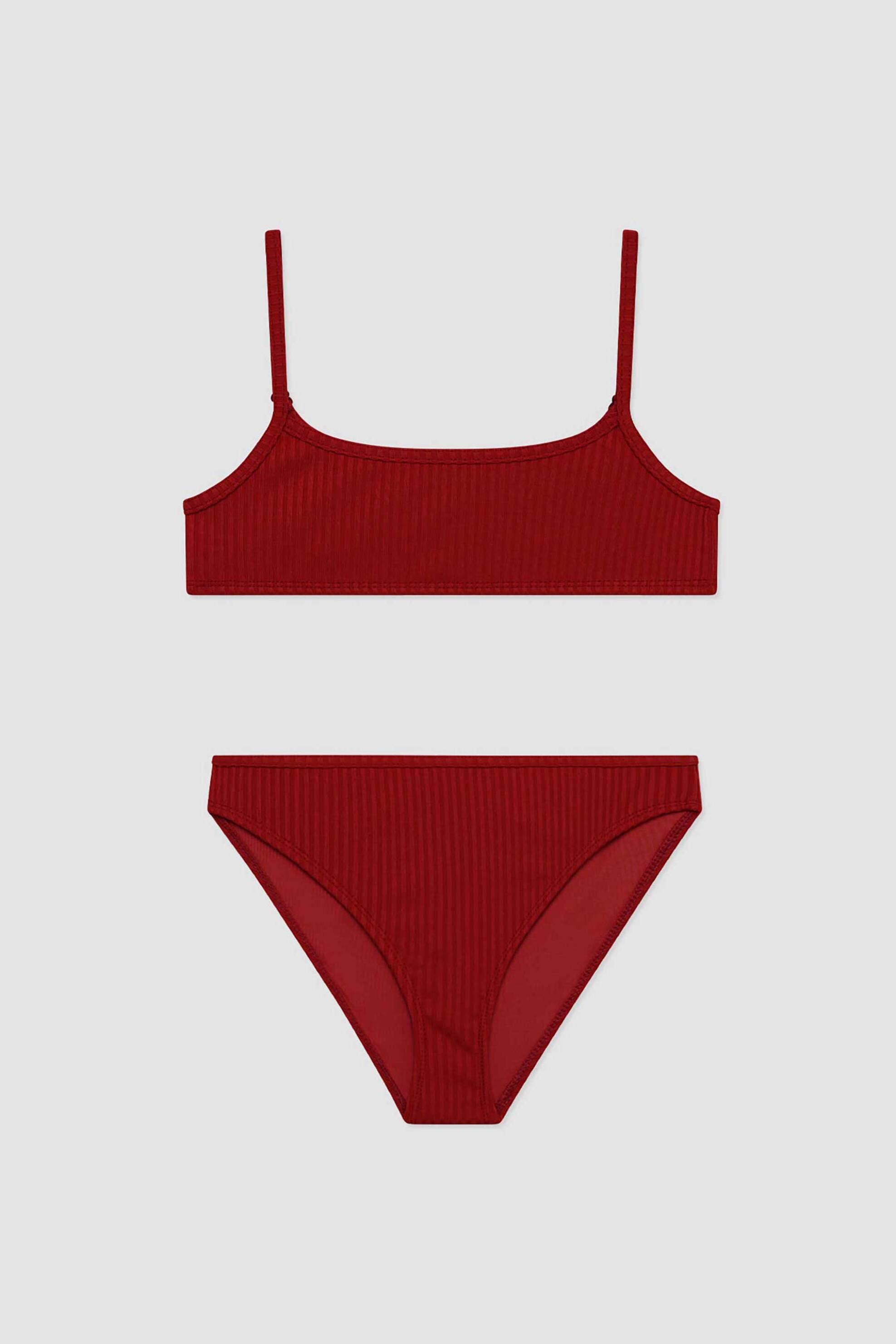 Minerva σετ παιδικό μαγιό ribbed bralette 