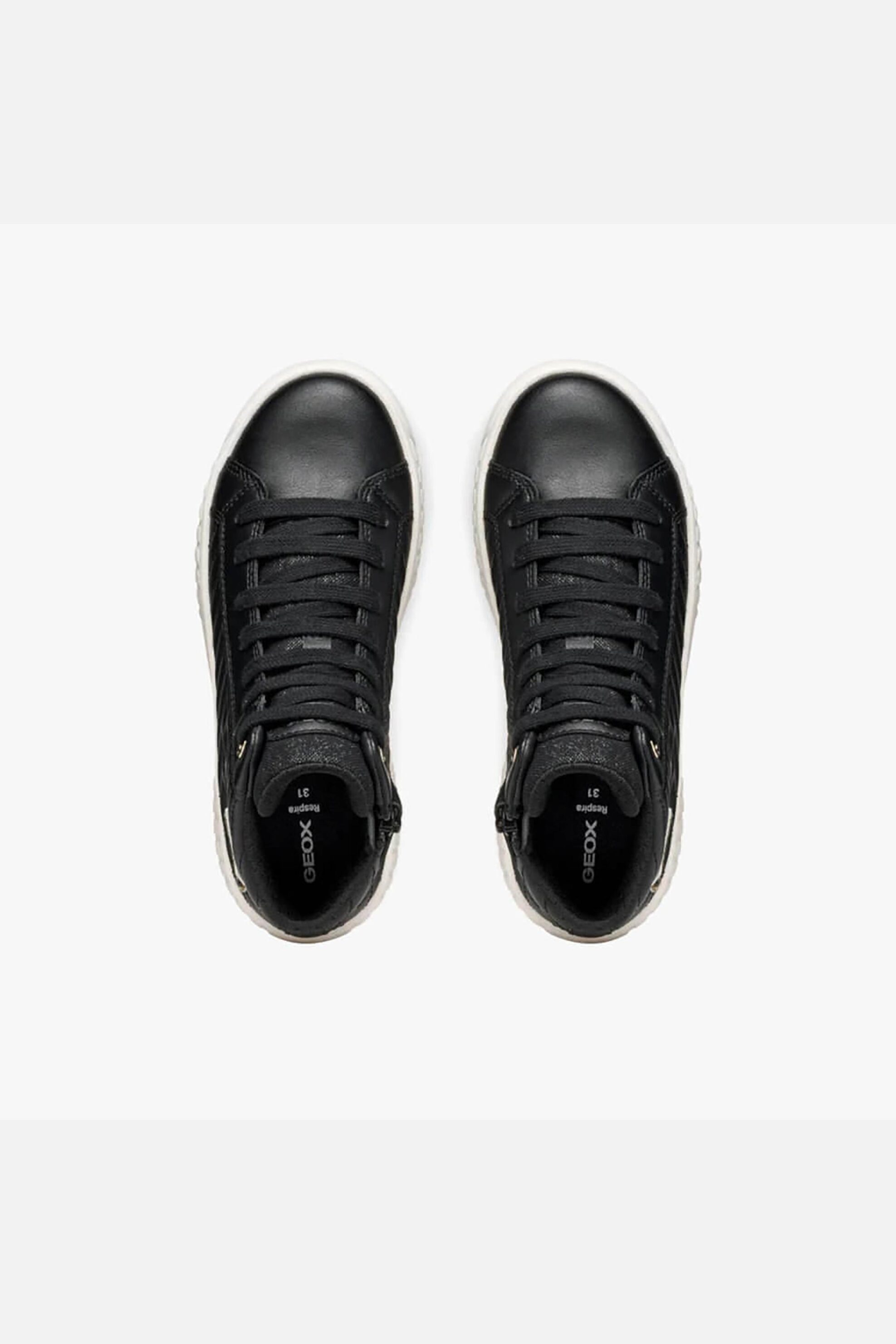 Geox παιδικά sneakers μποτάκια "Mikiroshi" - J56DVE000BCC9999 Μαύρο φωτογραφία