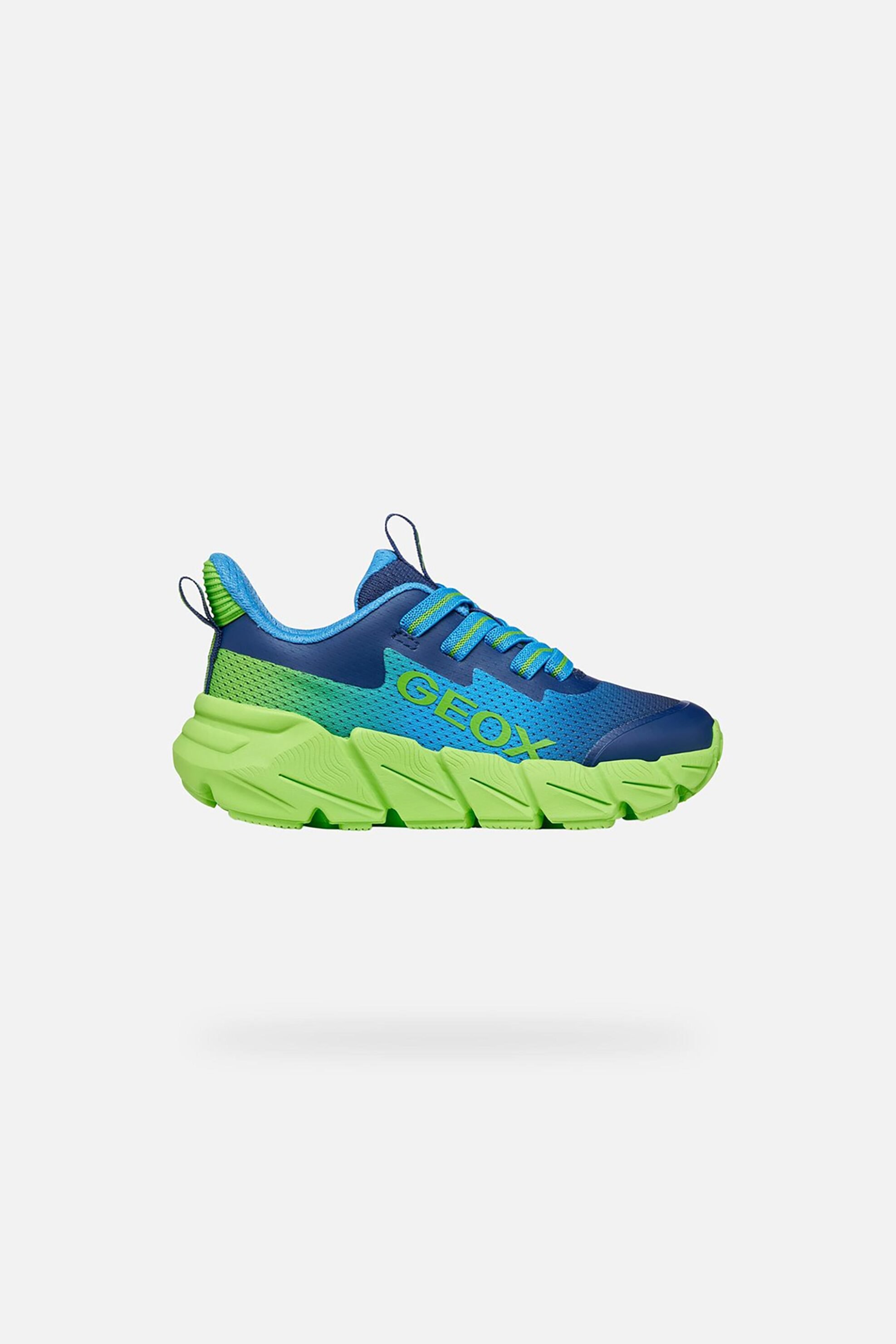 Geox παιδικά sneakers "Flexyper Fast Junior" - J46N1A02A9JC4378 Μπλε-Πράσινο