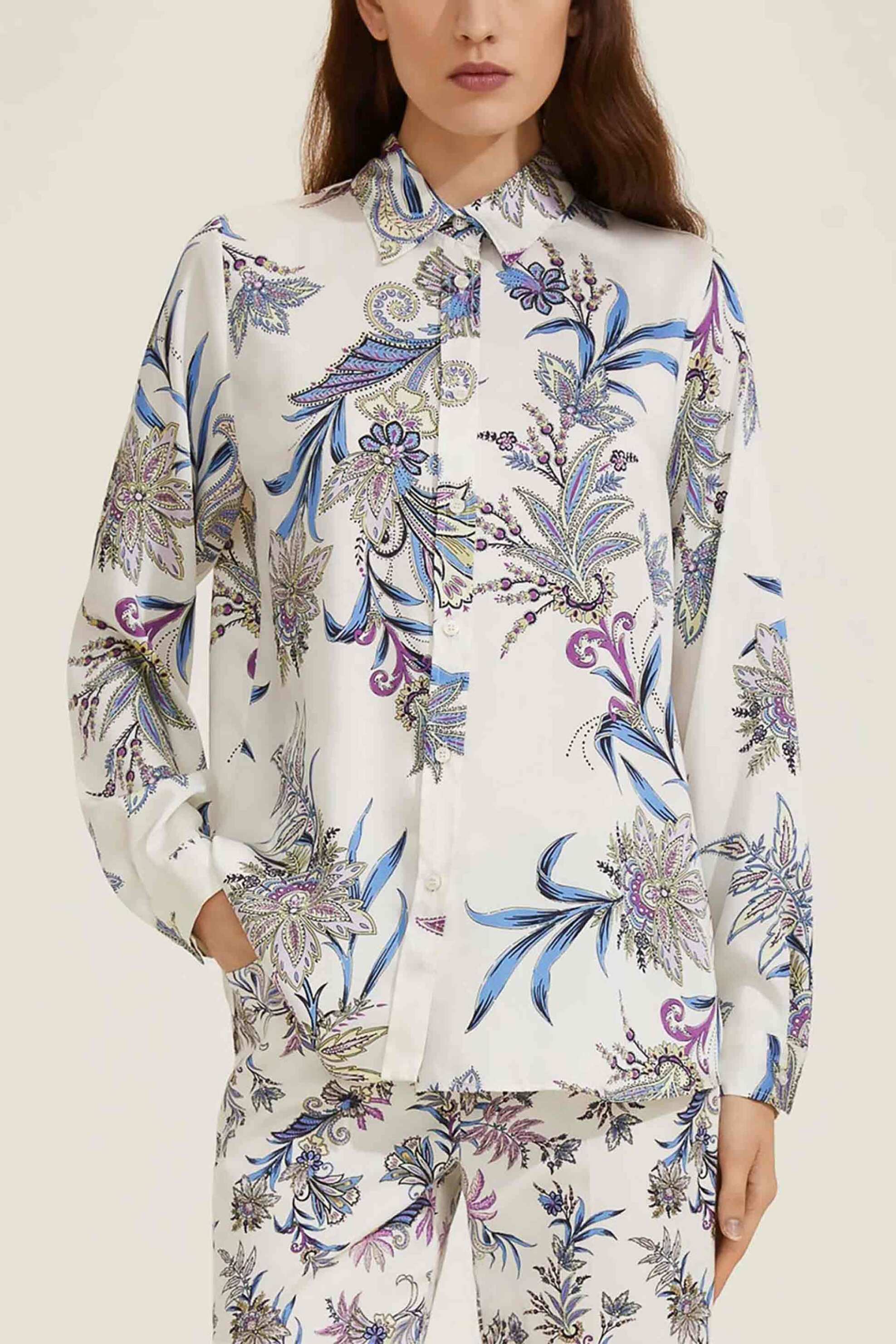 EMME BY MARELLA Emme by Marella γυναικείο πουκάμισο με floral print - 2515111101200 Κρέμ 2025