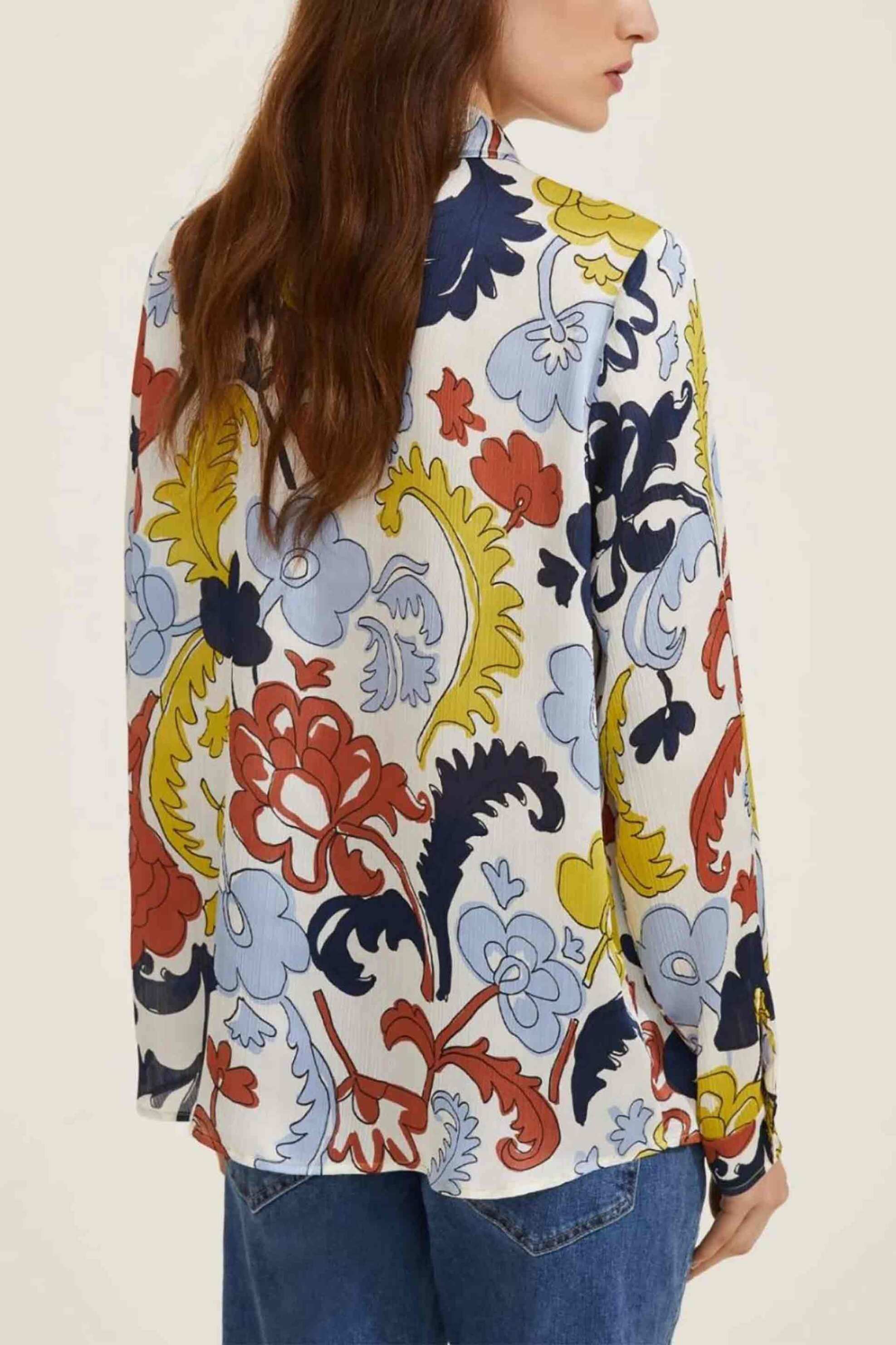 Emme by Marella γυναικείο πουκάμισο με floral print - 2515111261200 Πολύχρωμο φωτογραφία