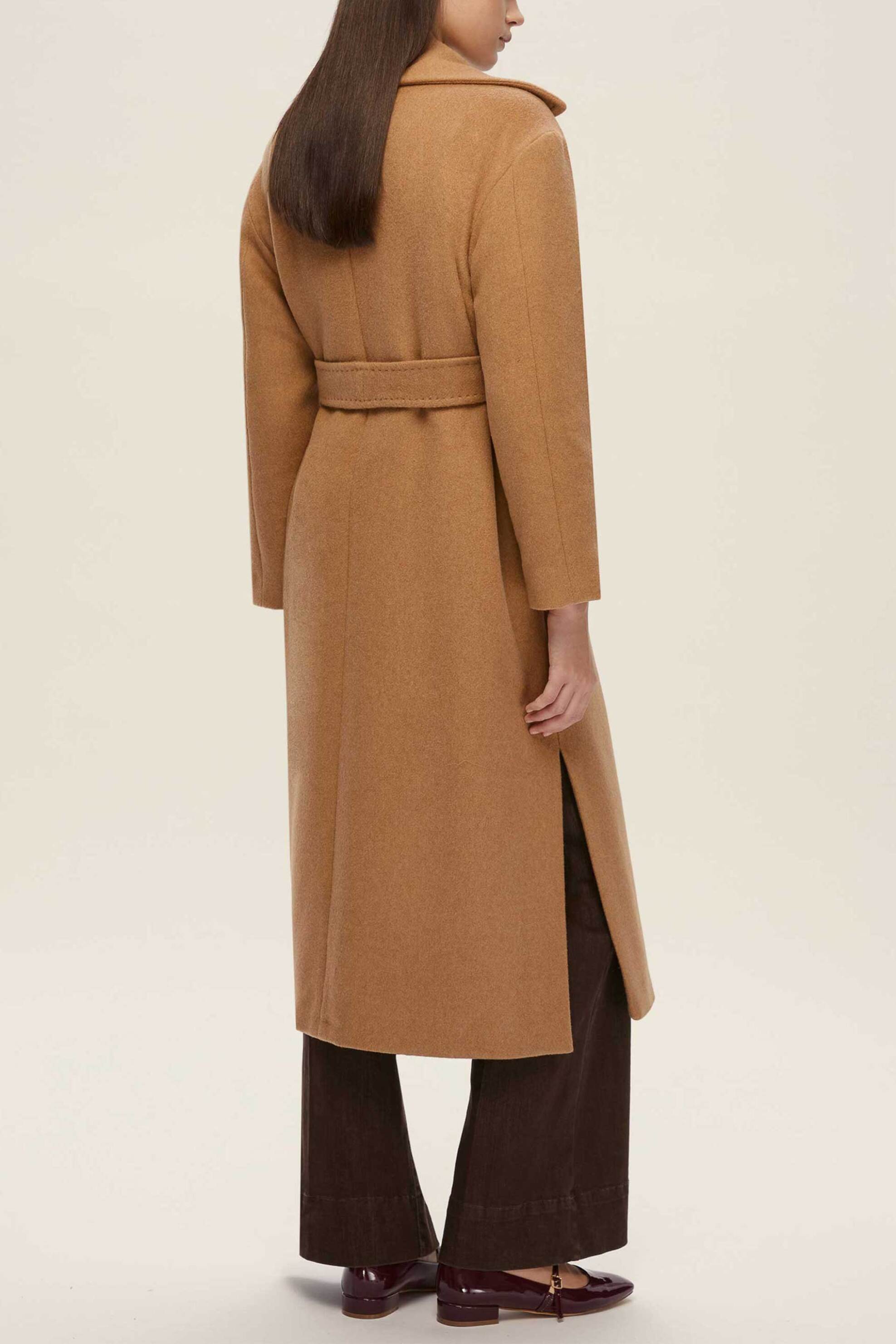 Emme by Marella γυναικείο παλτό με ζώνη "Cadmio" - 2525016032200 Καμηλό φωτογραφία