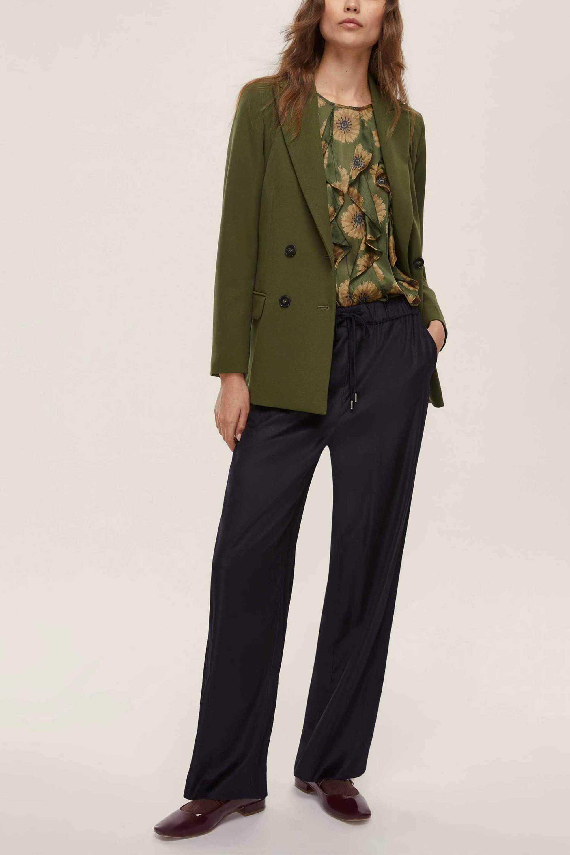 EMME Emme by Marella γυναικείο σακάκι μονόχρωμο "Minorca" - 2525046091200 Πράσινο