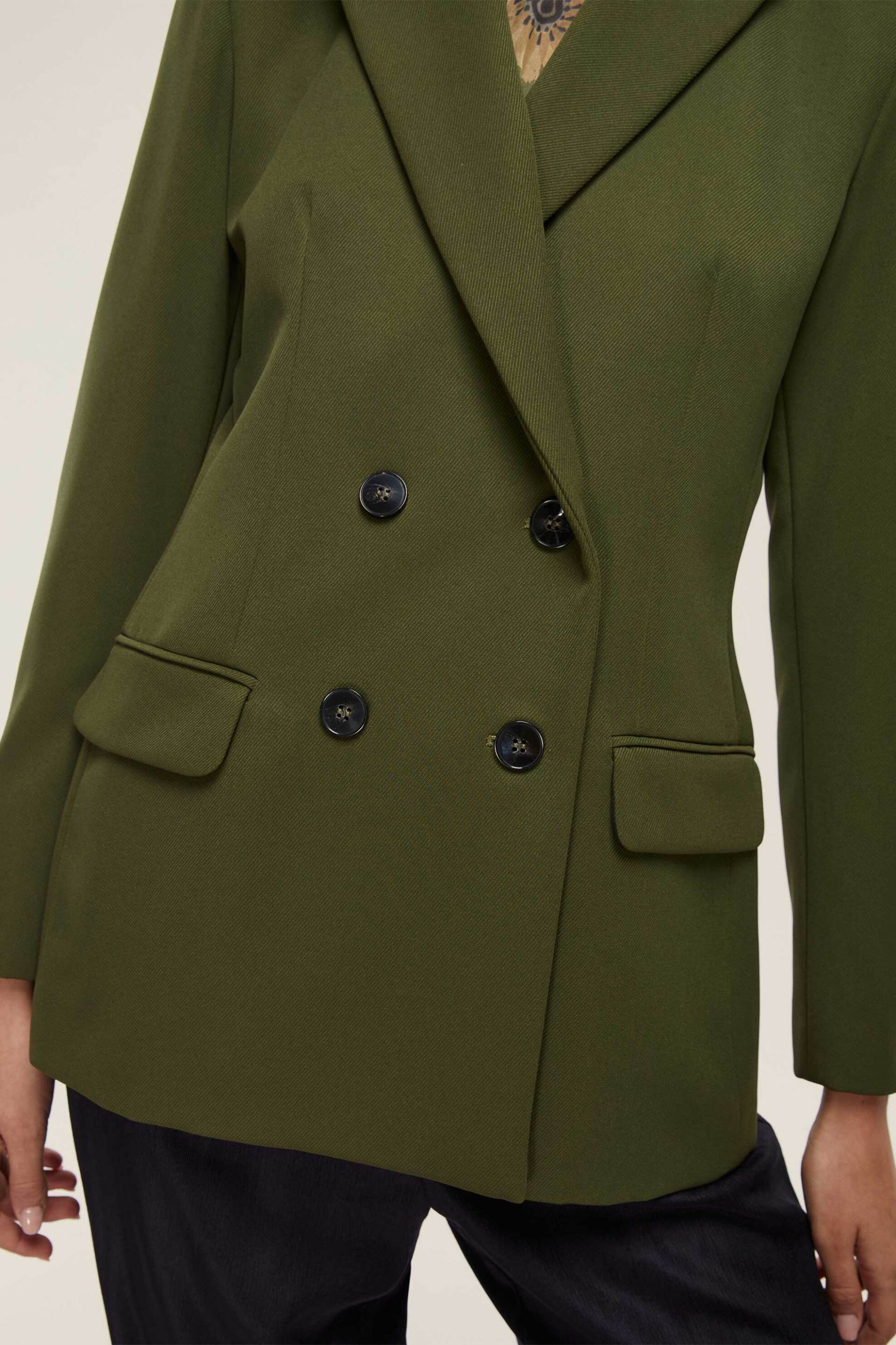 Emme by Marella γυναικείο σακάκι μονόχρωμο "Minorca" - 2525046091200 Πράσινο φωτογραφία