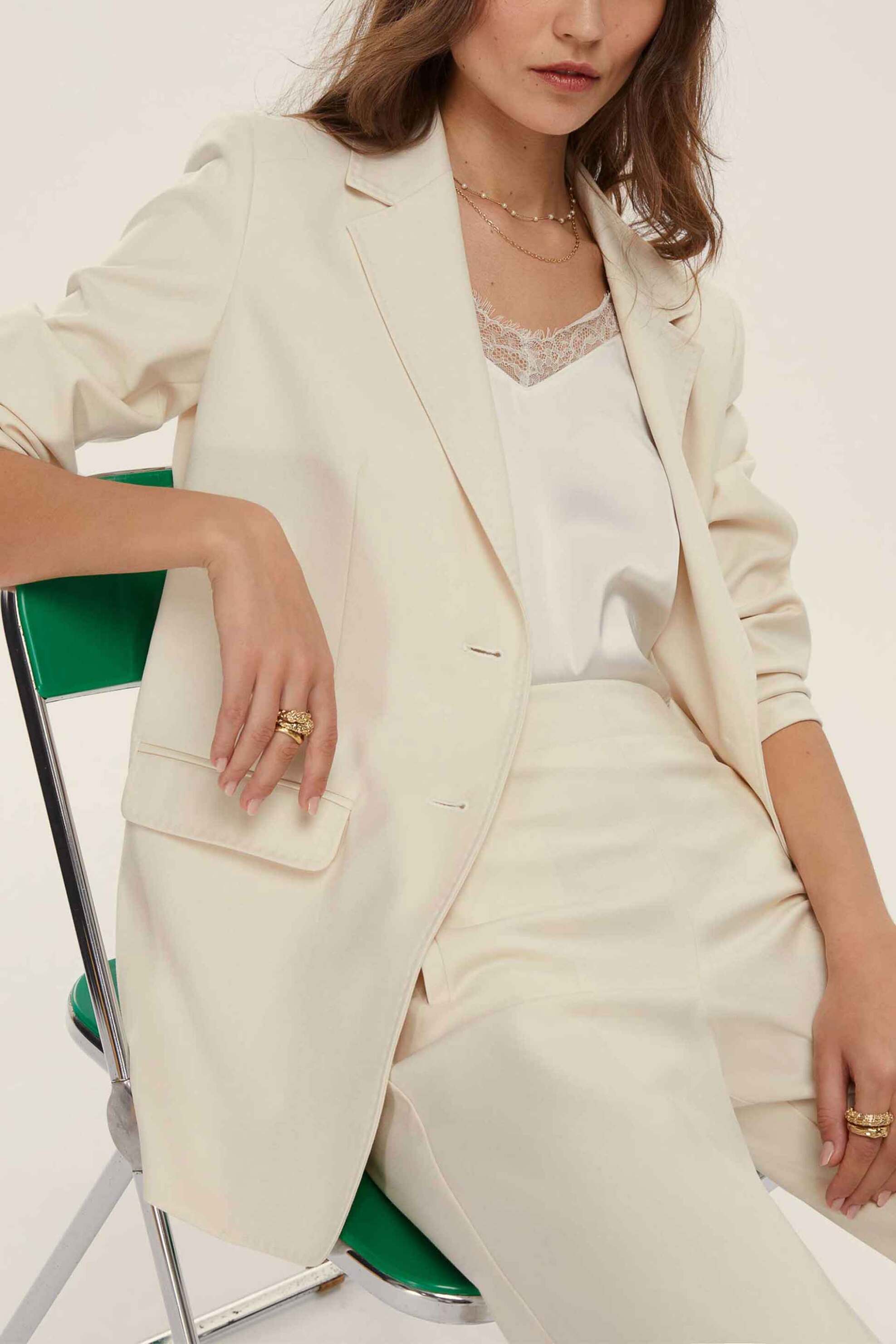 Emme by Marella γυναικείο σακάκι "Agape" - 2525046101200 Λευκό φωτογραφία