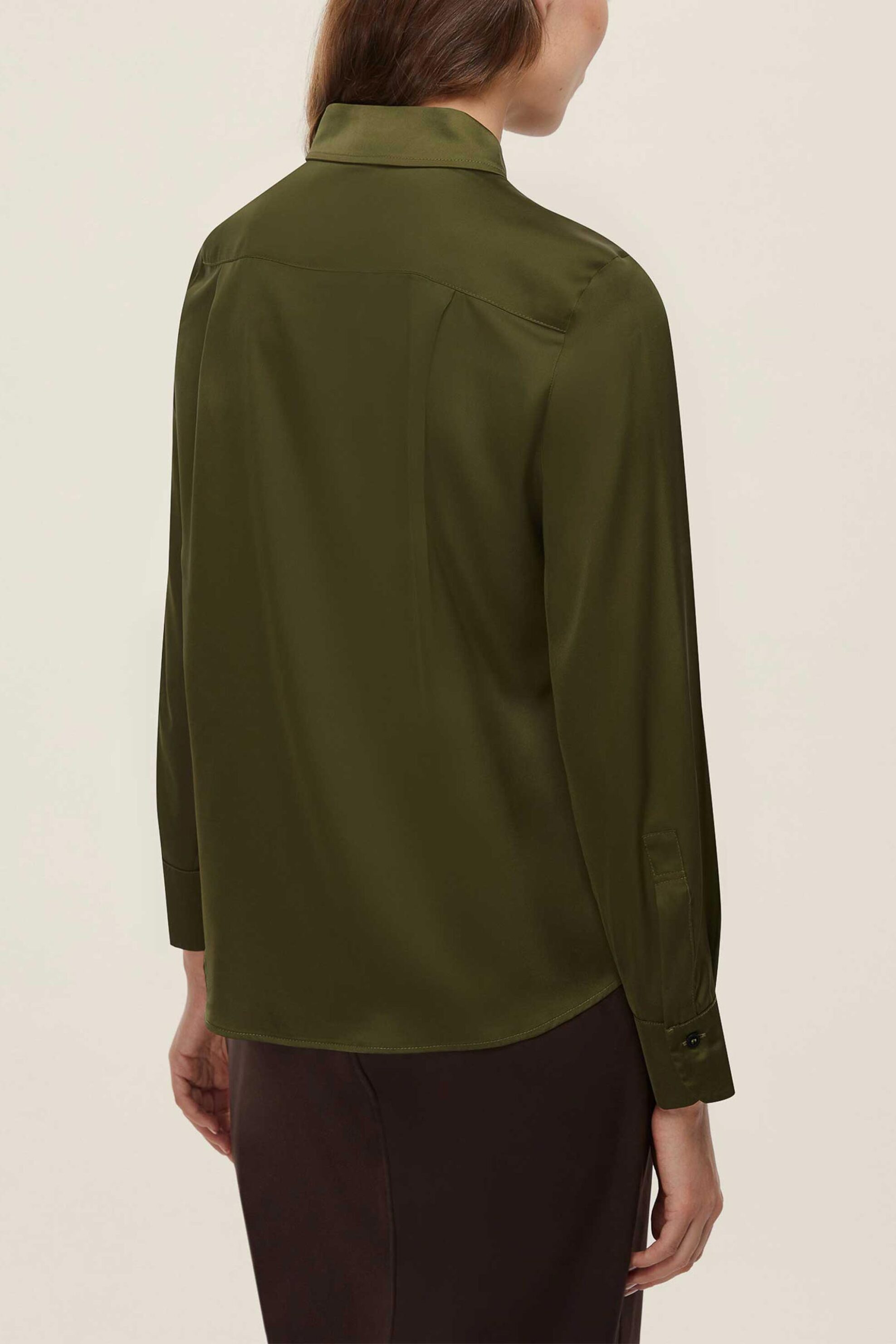 Emme by Marella γυναικείο πουκάμισο σατέν "Naples" - 2525116051200 Πράσινο φωτογραφία