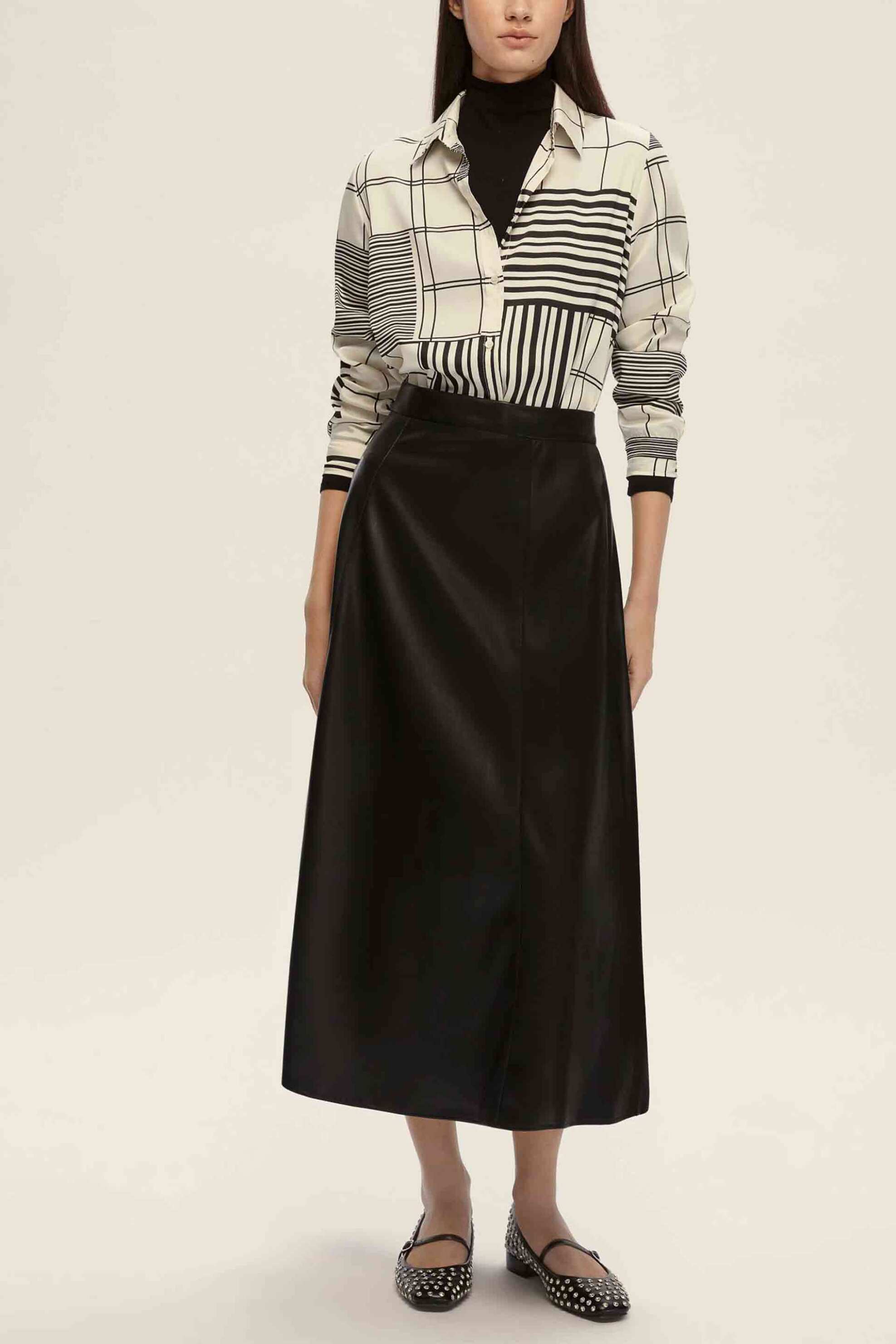 Emme by Marella γυναικείο πουκάμισο εμπριμέ "Biagio" - 2525116112200 Λευκό φωτογραφία