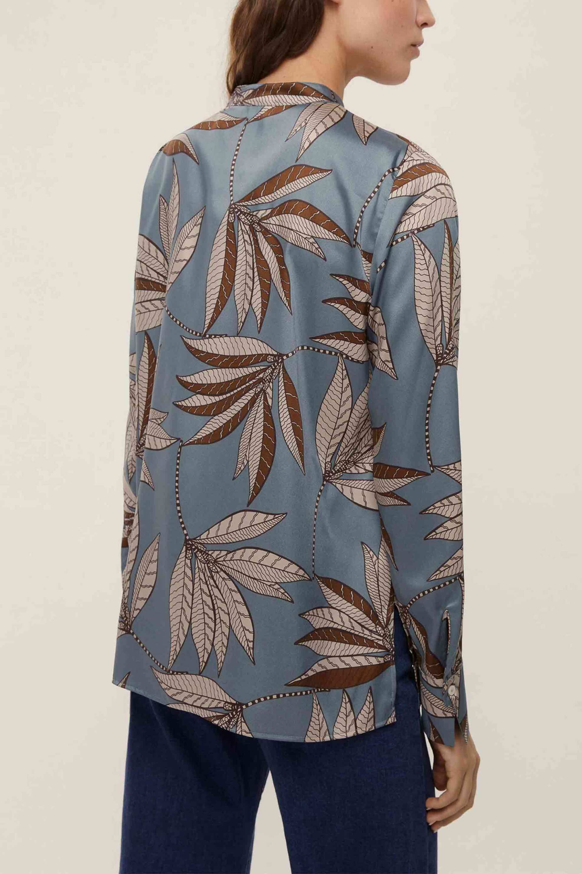 Emme by Marella γυναικείο πουκάμισο με print "Neon" - 2525116201200 Γαλάζιο φωτογραφία