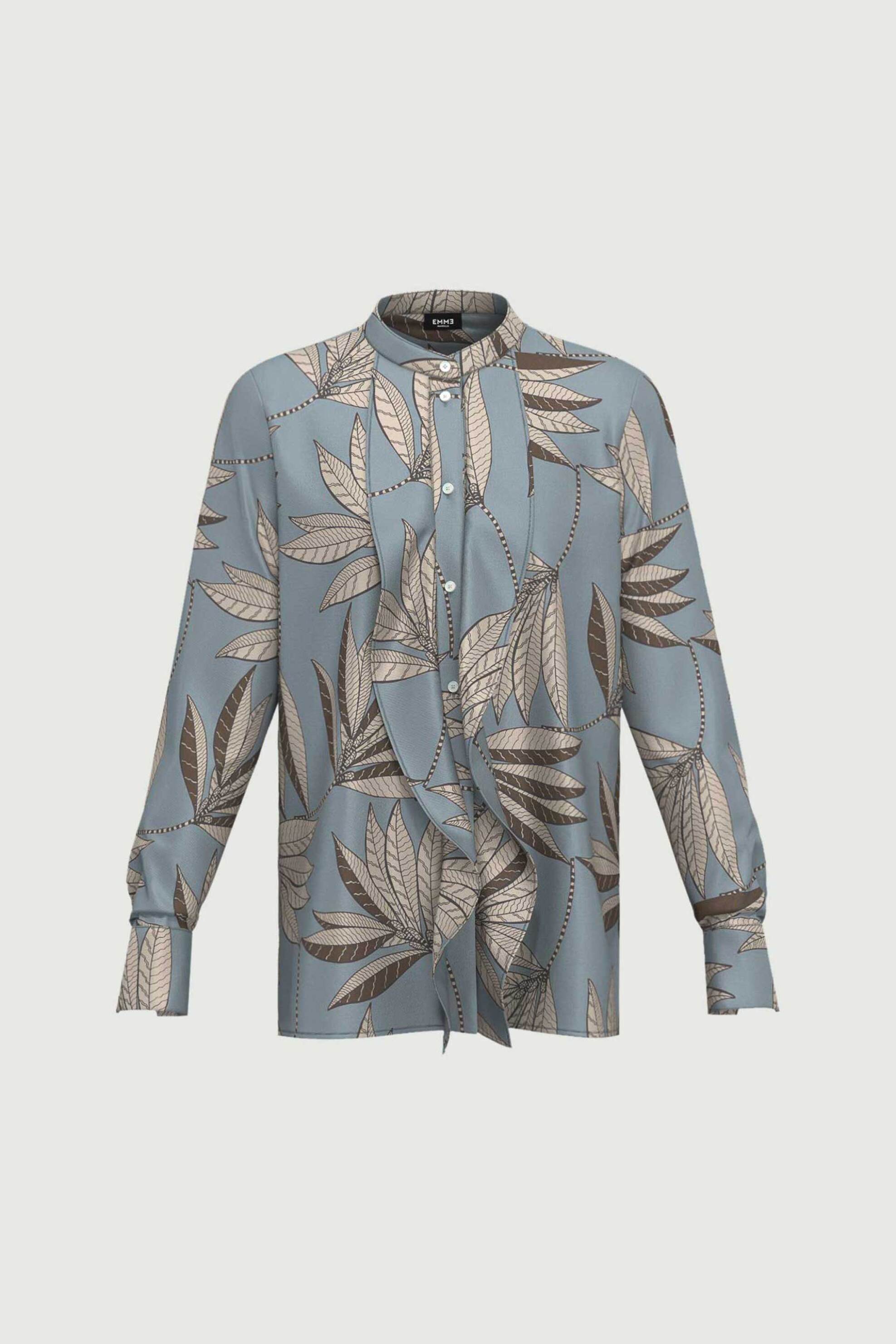 Emme by Marella γυναικείο πουκάμισο με print "Neon" - 2525116201200 Γαλάζιο φωτογραφία