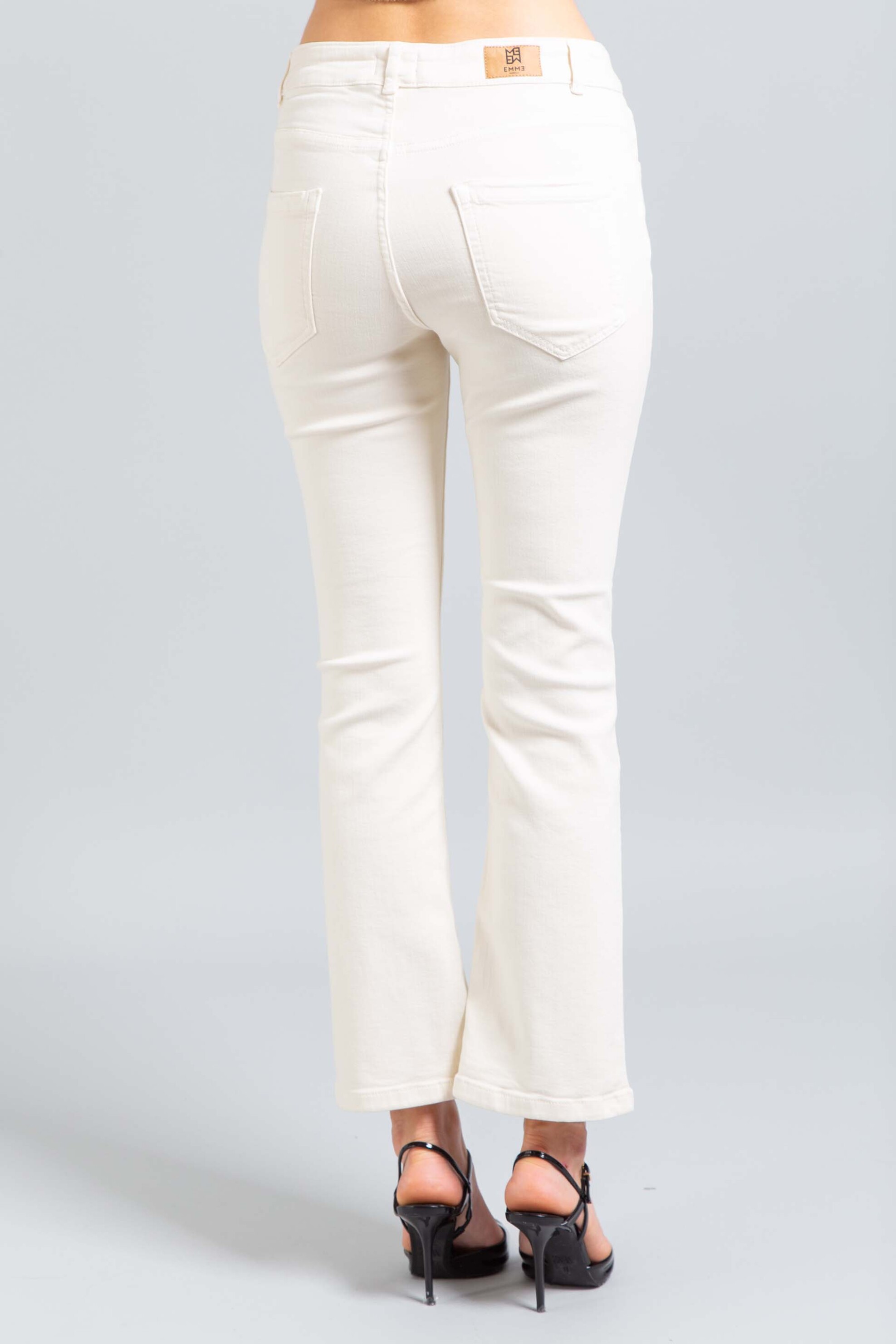 Emme by Marella γυναικείο παντελόνι πεντάτσεπο "Μode" - 2525136021200 Κρέμ φωτογραφία