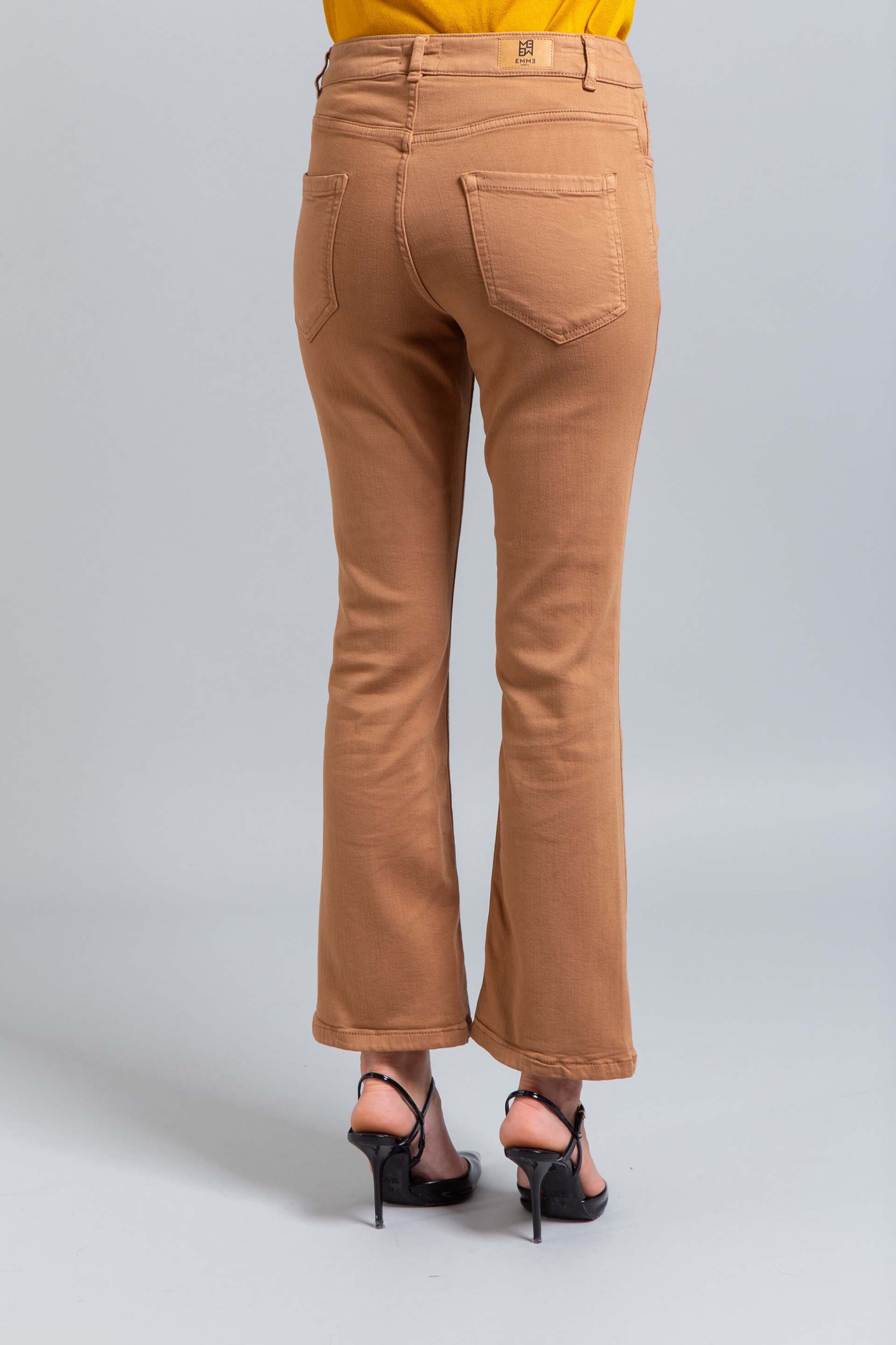 Emme by Marella γυναικείο παντελόνι πεντάτσεπο "Μode" - 2525136021200 Καμηλό φωτογραφία