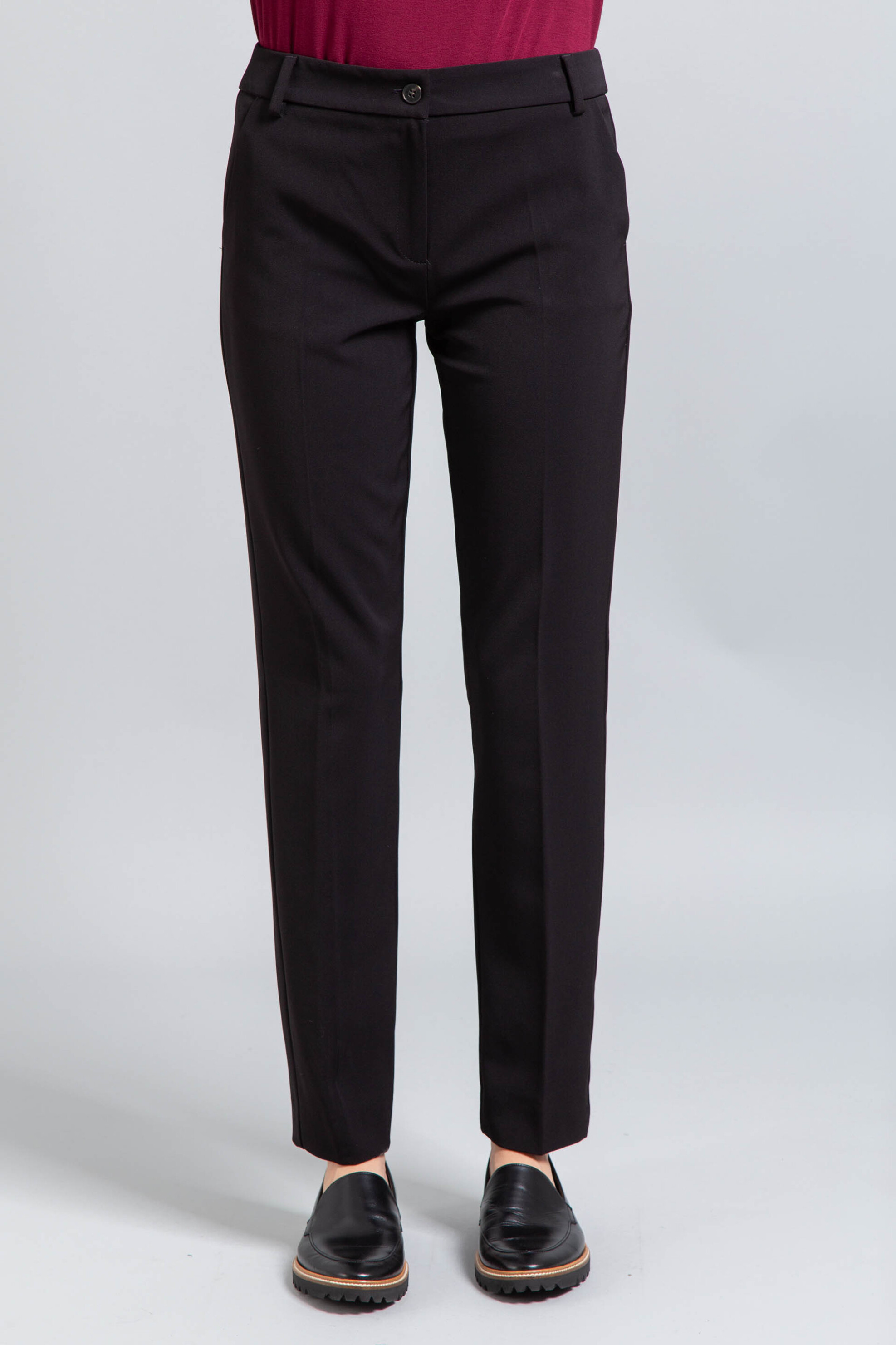 Emme by Marella γυναικείο παντελόνι chinos "Silicio" - 2525136111200 Μαύρο φωτογραφία