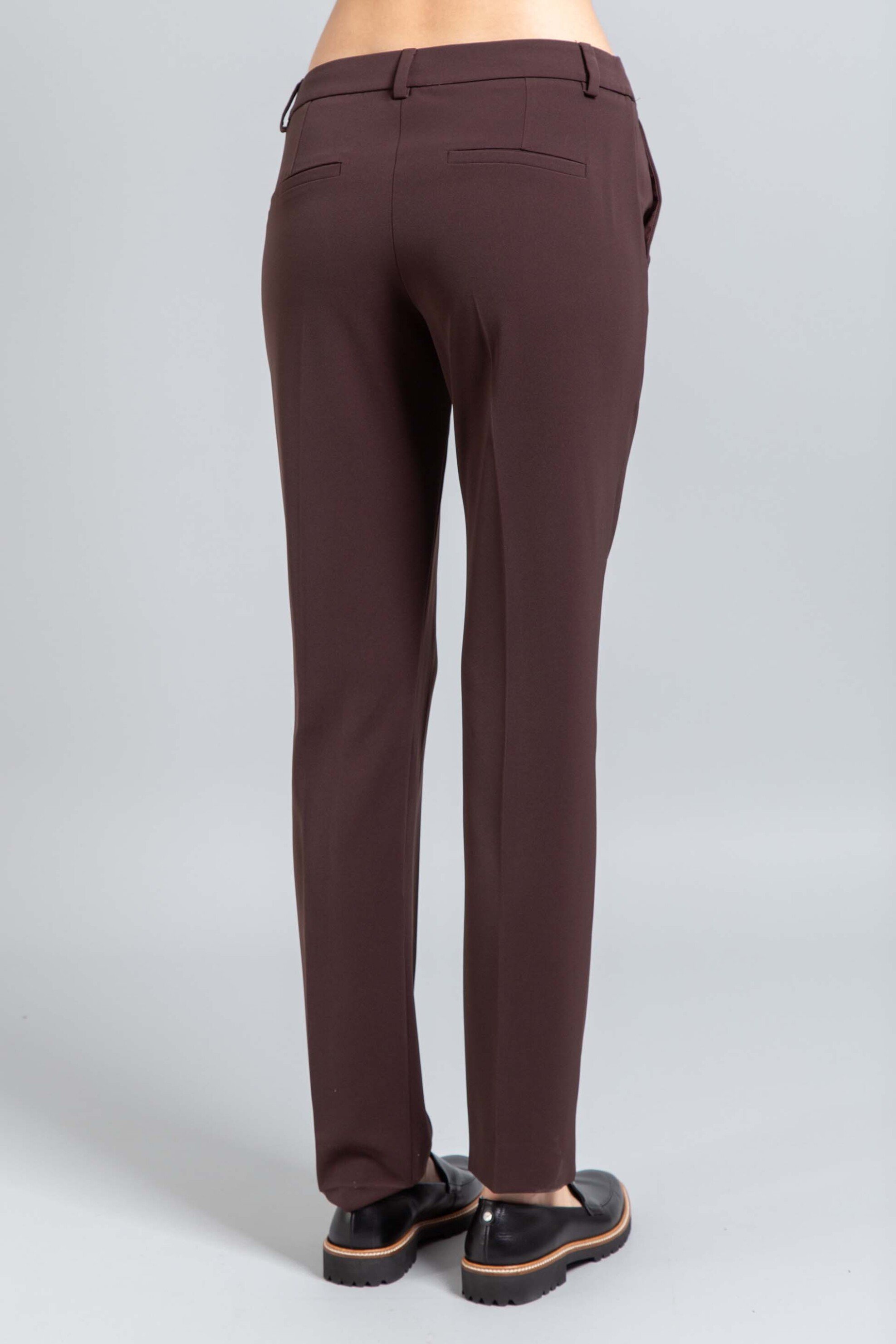 Emme by Marella γυναικείο παντελόνι chinos "Silicio" - 2525136111200 Καφέ Σκούρο φωτογραφία