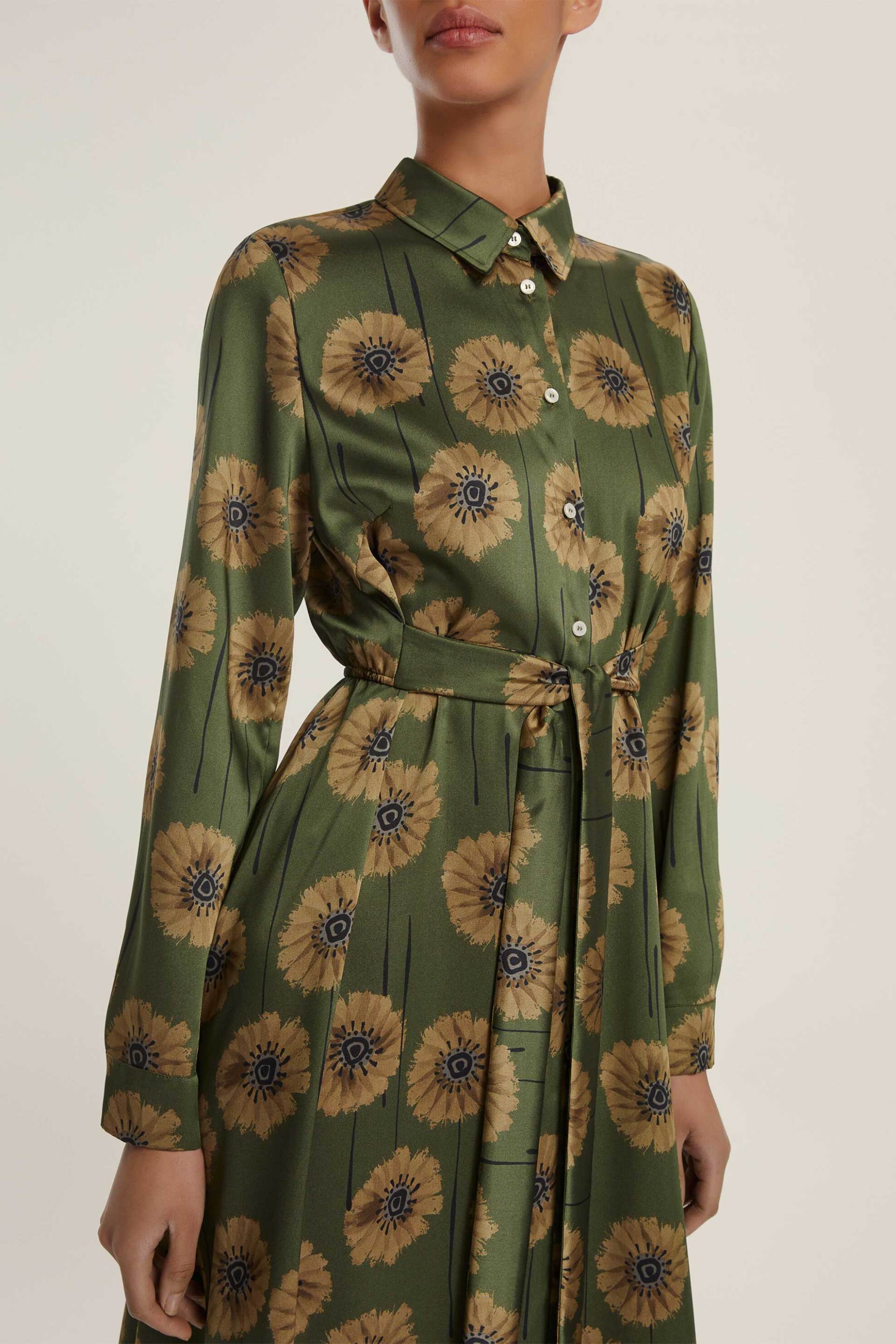 Emme by Marella γυναικείο φόρεμα με print "Comma" - 2525226101200 Πράσινο φωτογραφία