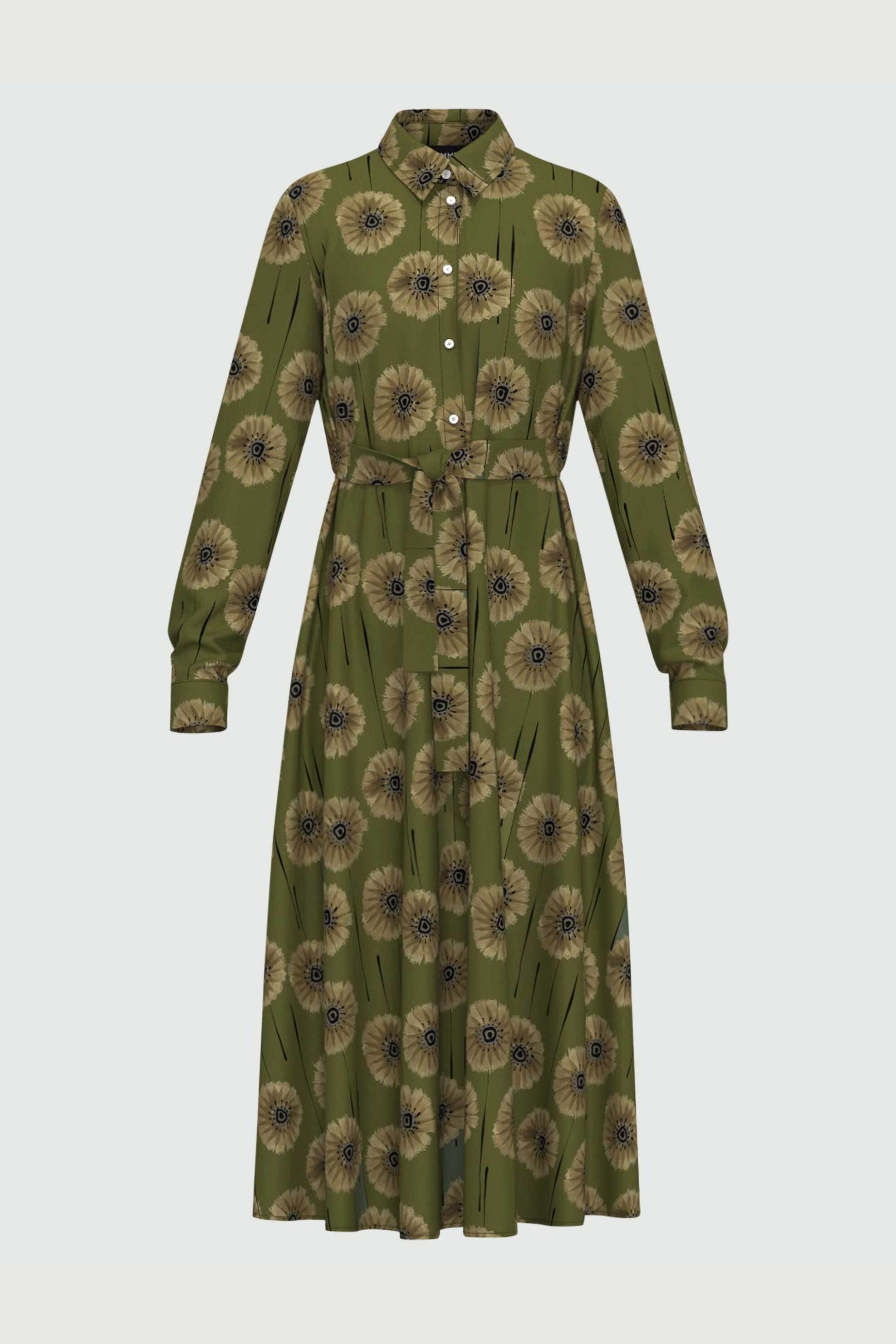 Emme by Marella γυναικείο φόρεμα με print "Comma" - 2525226101200 Πράσινο φωτογραφία