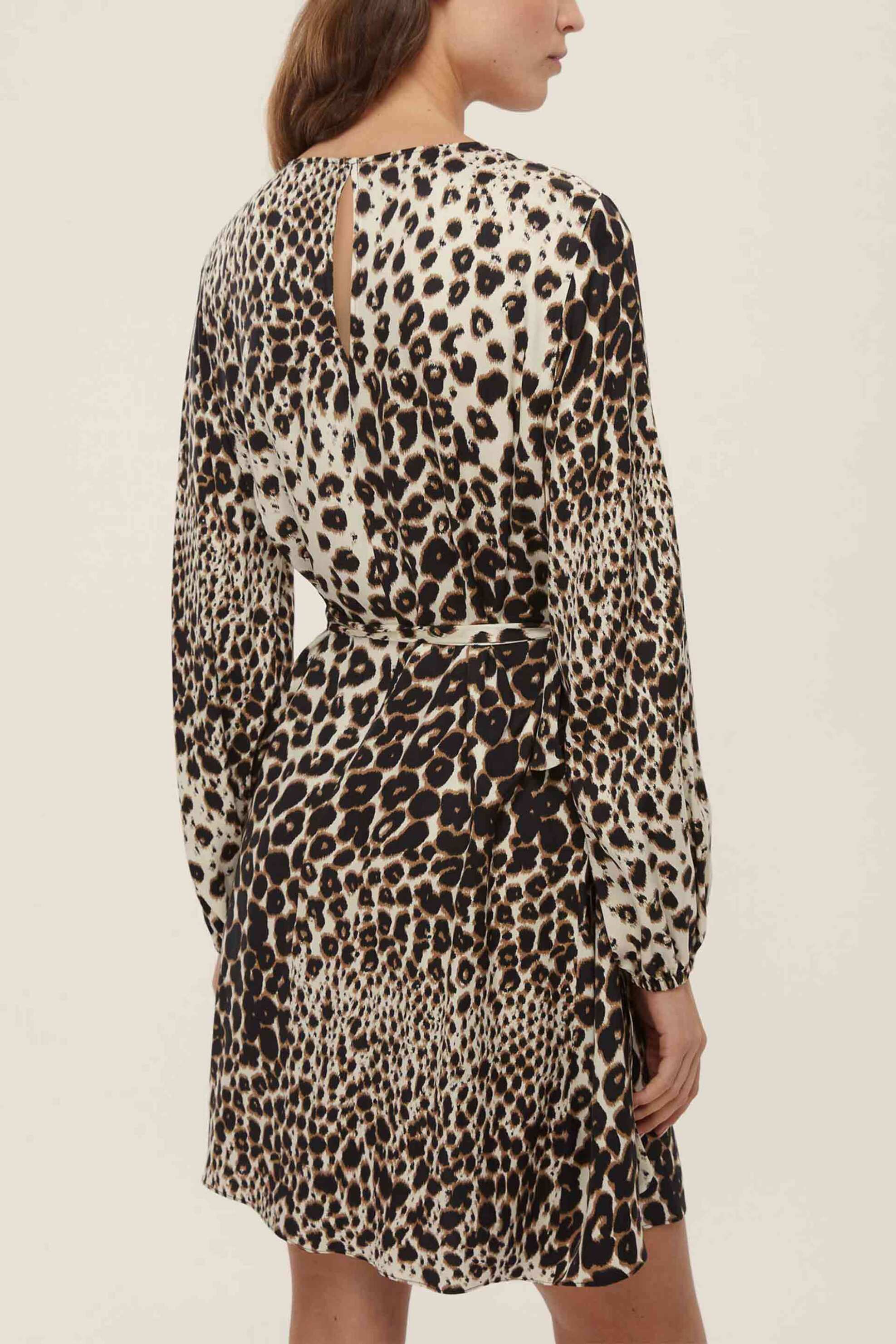Emme by Marella γυναικείο φόρεμα με animal print "Delfi" - 2525226131200 Εκρού φωτογραφία