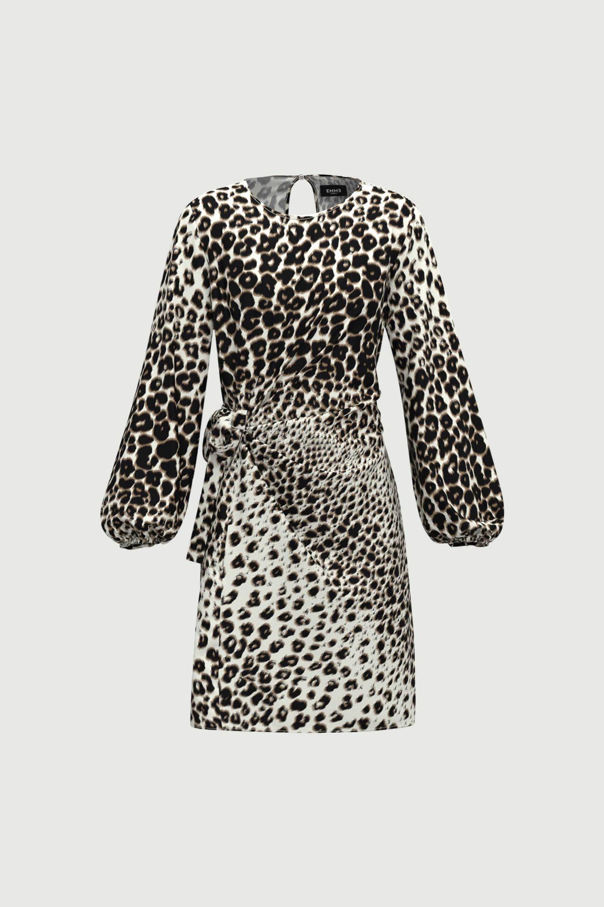 Emme by Marella γυναικείο φόρεμα με animal print "Delfi" - 2525226131200 Εκρού φωτογραφία