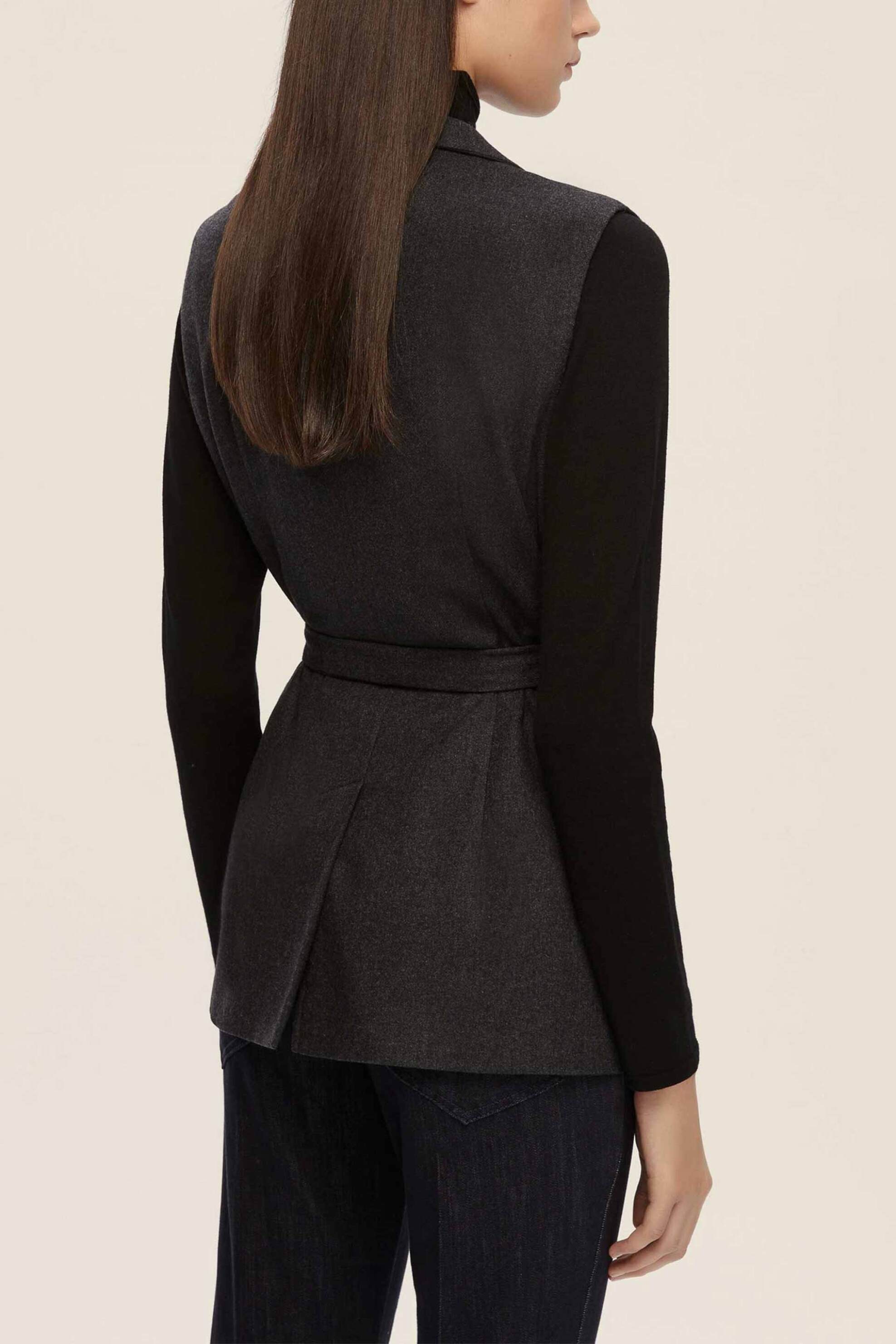 Emme by Marella γυναικείο σακάκι αμάνικο "Ursula" - 2525286012200 Γκρι φωτογραφία